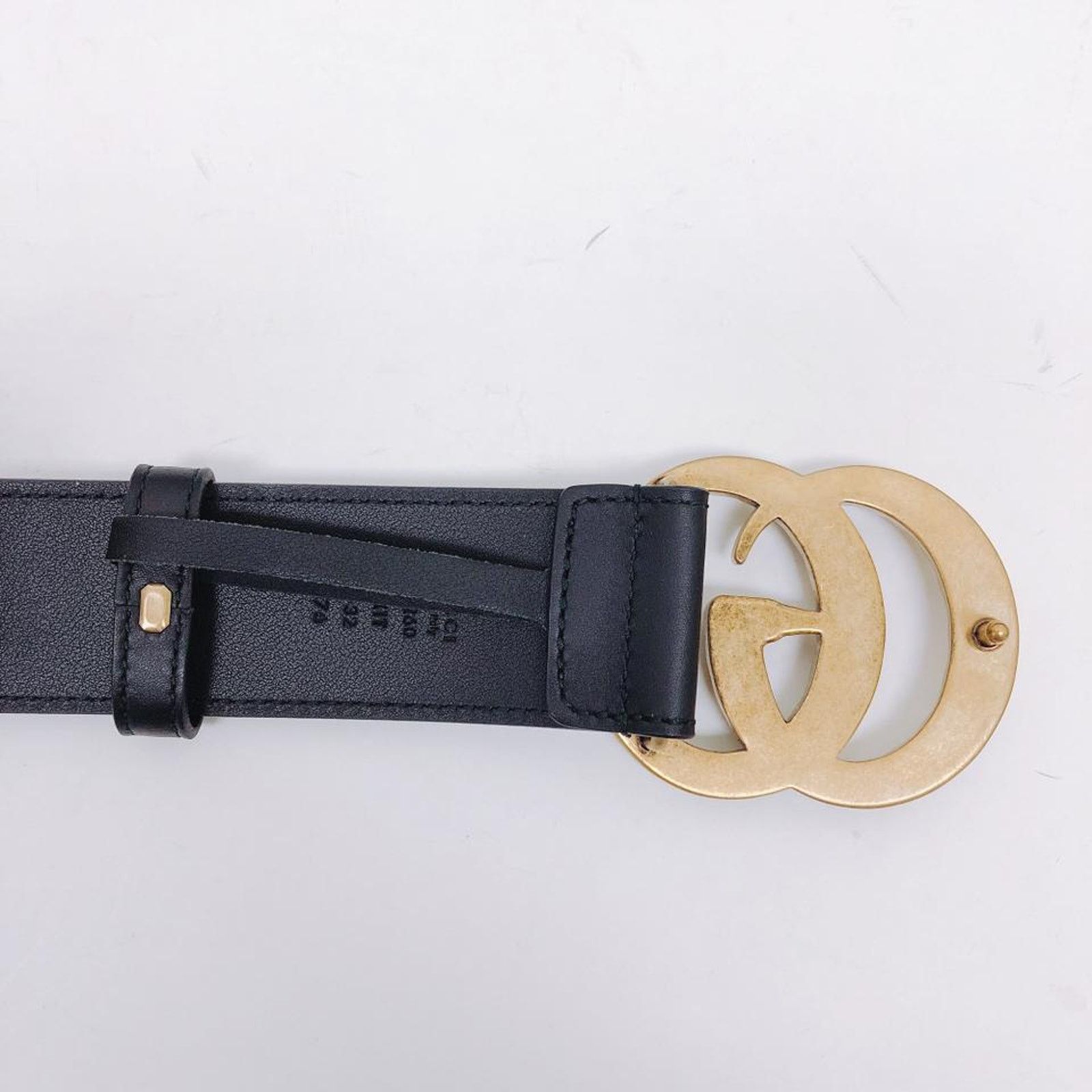 Gucci GUCCI GG pearl logo leather belt size 80 Size ONE SIZE - 7 Thumbnail