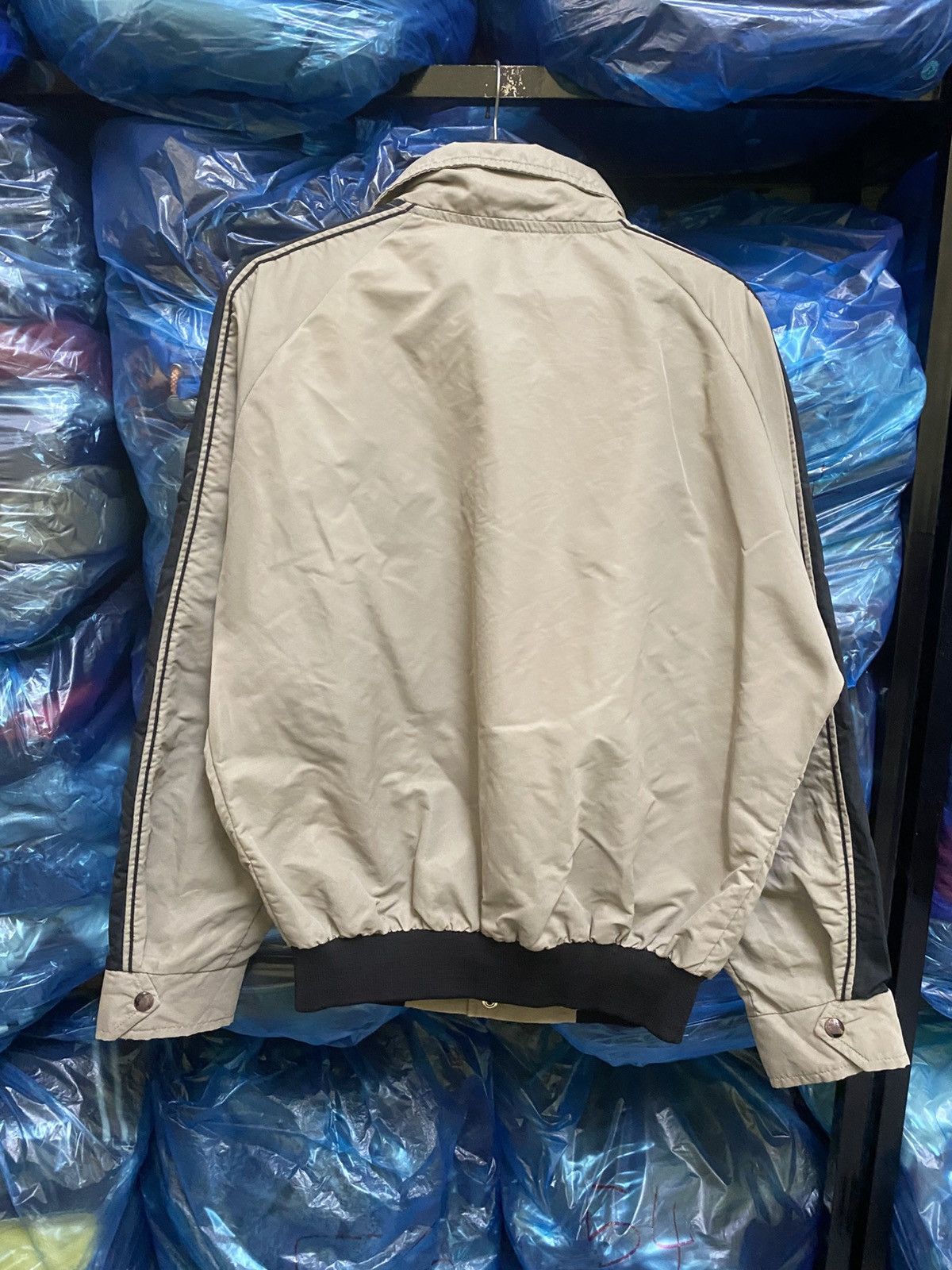 Vintage Vintage Snap-on Racing Style Beige and Black Nylon Jacket Size US L / EU 52-54 / 3 - 8 Thumbnail