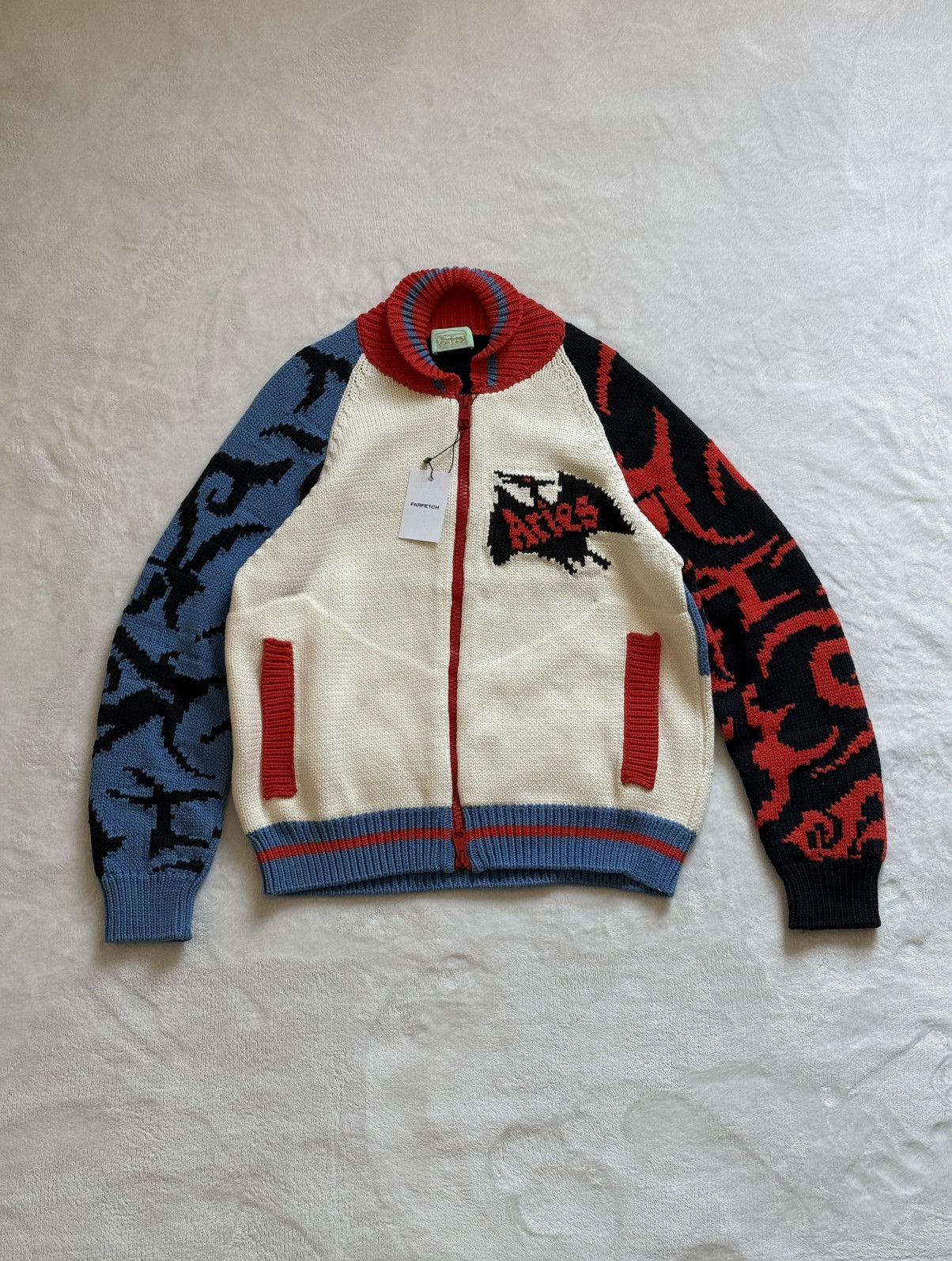 Aries Aries Varsity Knit Multicolor Jacket (M) Size US M / EU 48-50 / 2 - 1 Thumbnail