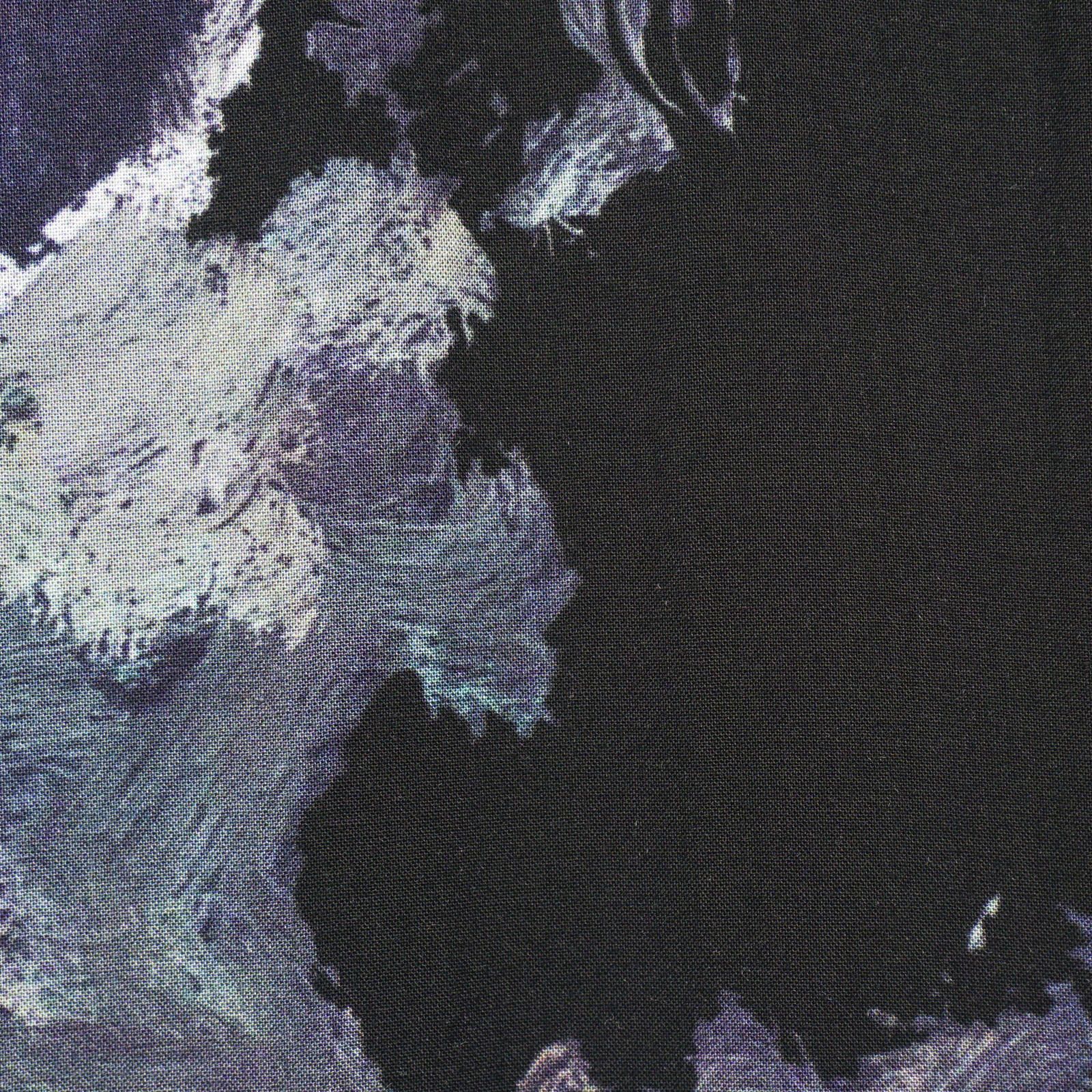 Yohji Yamamoto Yohji Yamamoto Pour Homme - Printed Rayon Cape Coat Size US S / EU 44-46 / 1 - 15 Thumbnail