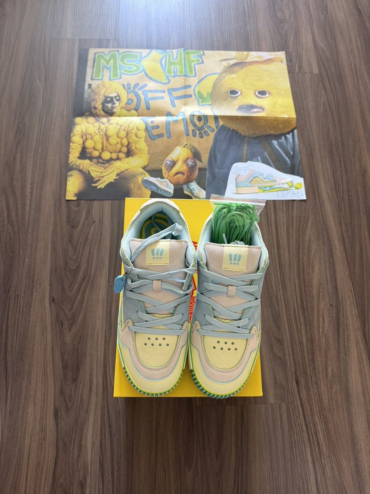 MSCHF MSCHF Gobstomper “Sour Edition” Gray Size 11 Size US 11 / EU 44 - 1 Thumbnail