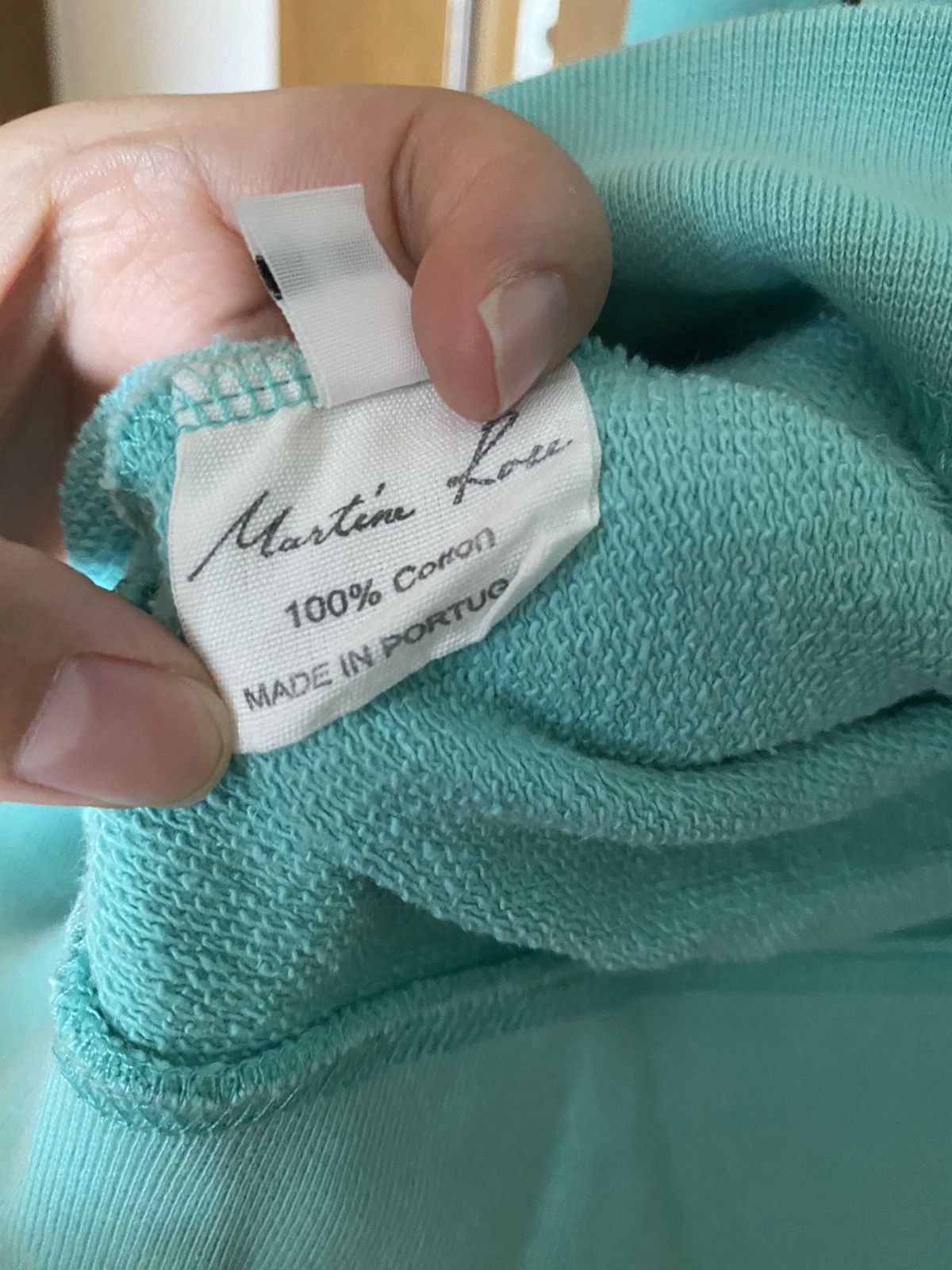 Martine Rose Crewneck Black and mint green Size US M / EU 48-50 / 2 - 6 Thumbnail