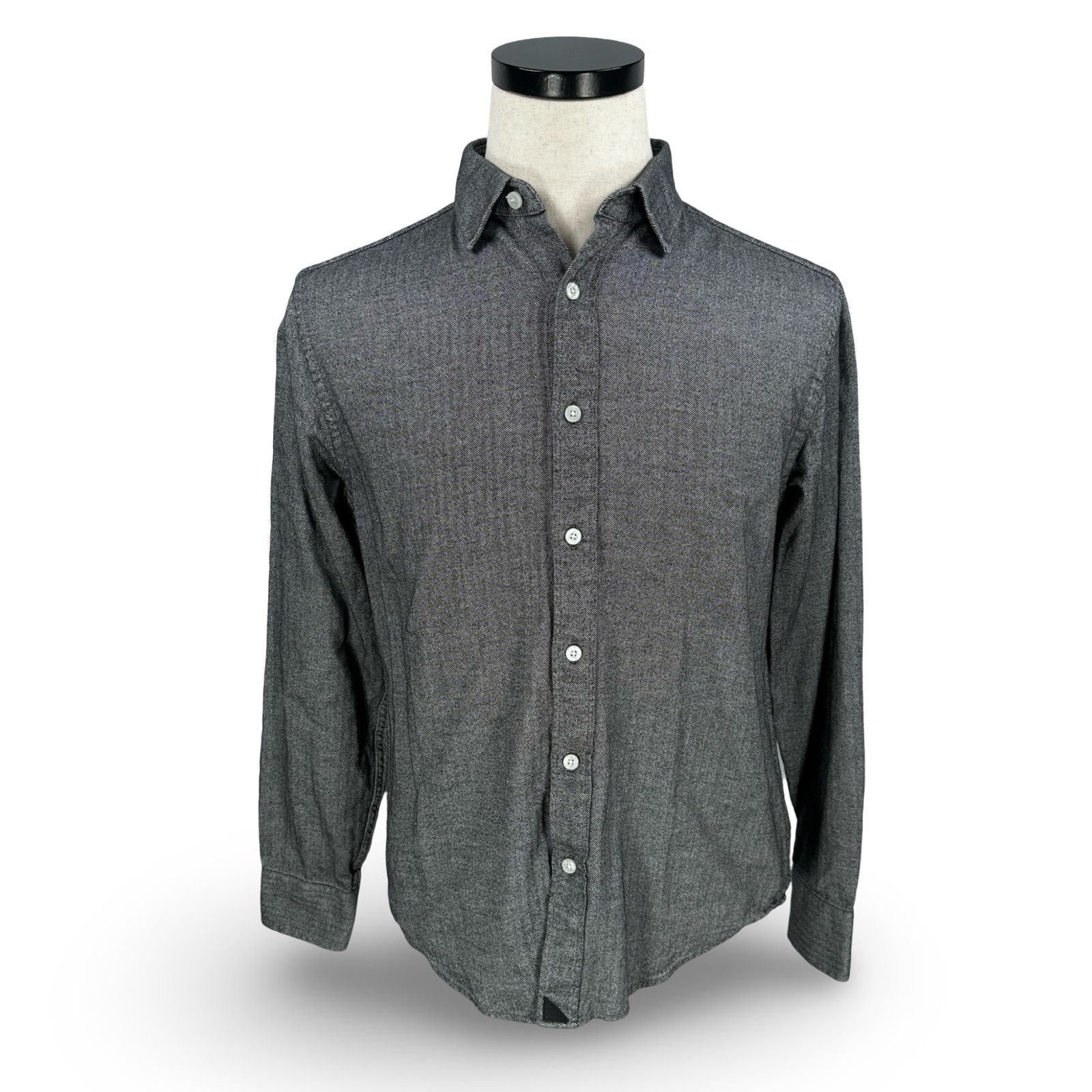UNTUCKit Untuckit Flannel Shirt Men’s Medium Gray Hemsworth Slim Size US M / EU 48-50 / 2 - 1 Thumbnail
