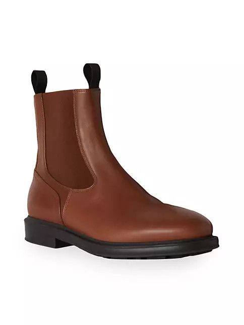 Loro Piana o1srvl11e0225 Travis Leather Chelsea Boots in Brown Size US 9 / EU 42 - 2 Thumbnail