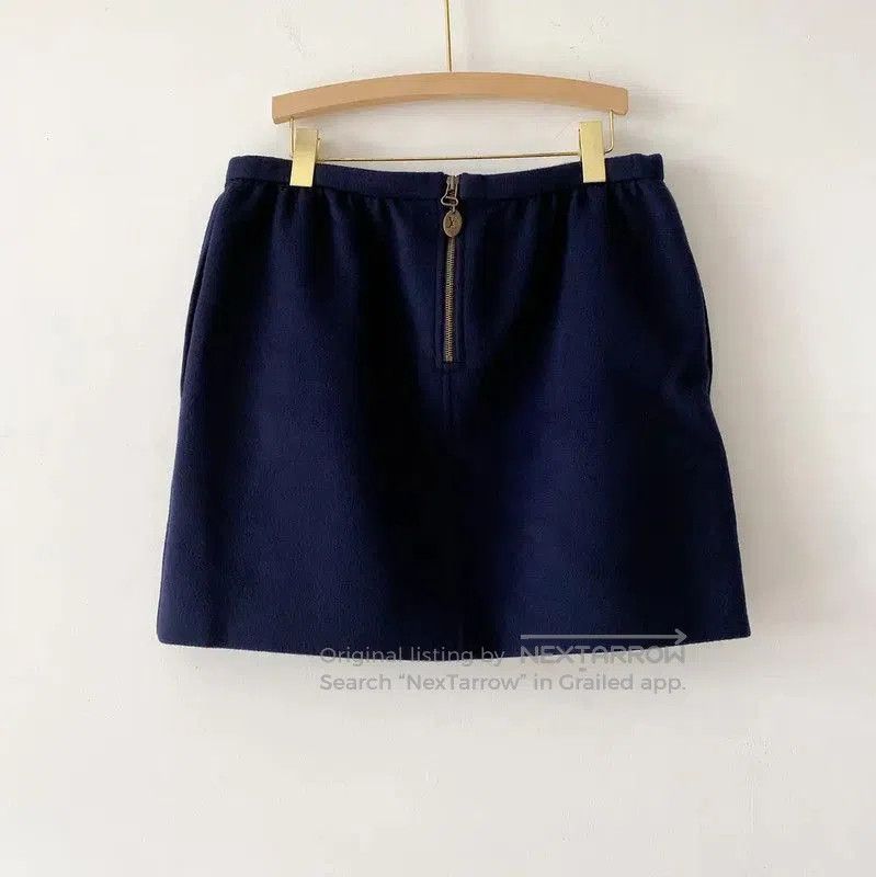 Louis Vuitton Louis Vuitton Deep Blue Cashmere Skirt . Size 31" - 1 Thumbnail