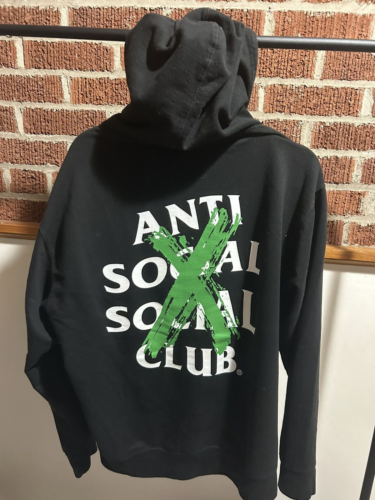 Anti Social Social Club Anti Social Social Club Green X hoodie Size US L / EU 52-54 / 3 - 2 Thumbnail