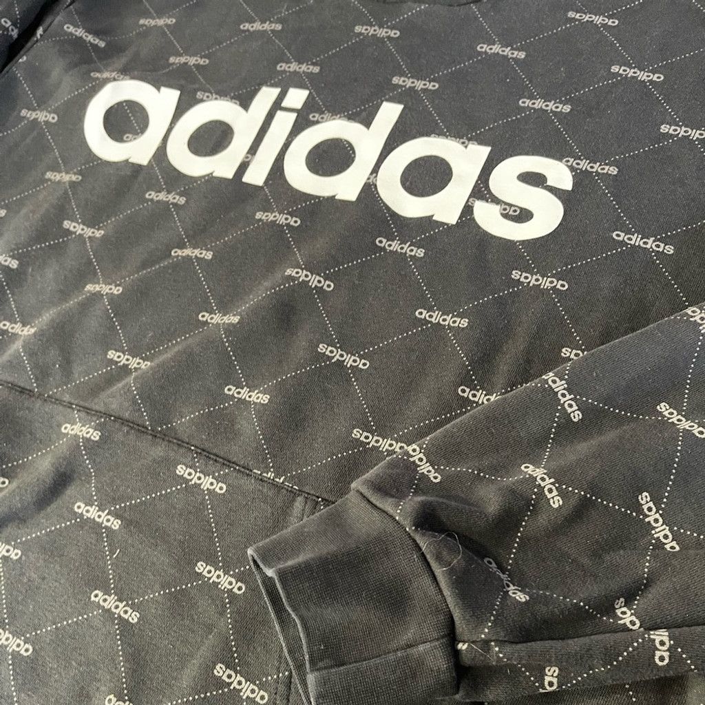 Adidas Adidas Black & White Hoodie size XL Size US XL / EU 56 / 4 - 2 Thumbnail