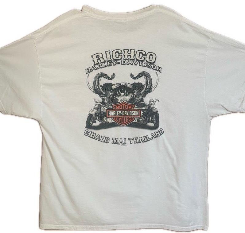 Harley Davidson Harley Davidson Motor Cycles XL White T Shirt Size US XL / EU 56 / 4 - 1 Thumbnail