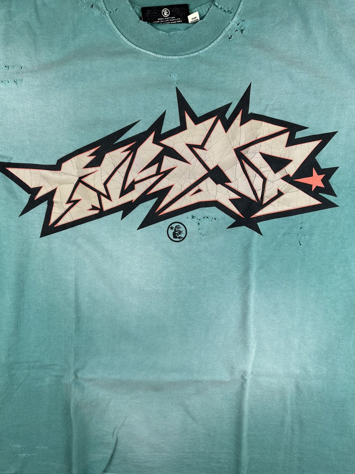 HELLSTAR Hellstar Sample Cracked Print T-shirt Size US XL / EU 56 / 4 - 2 Thumbnail