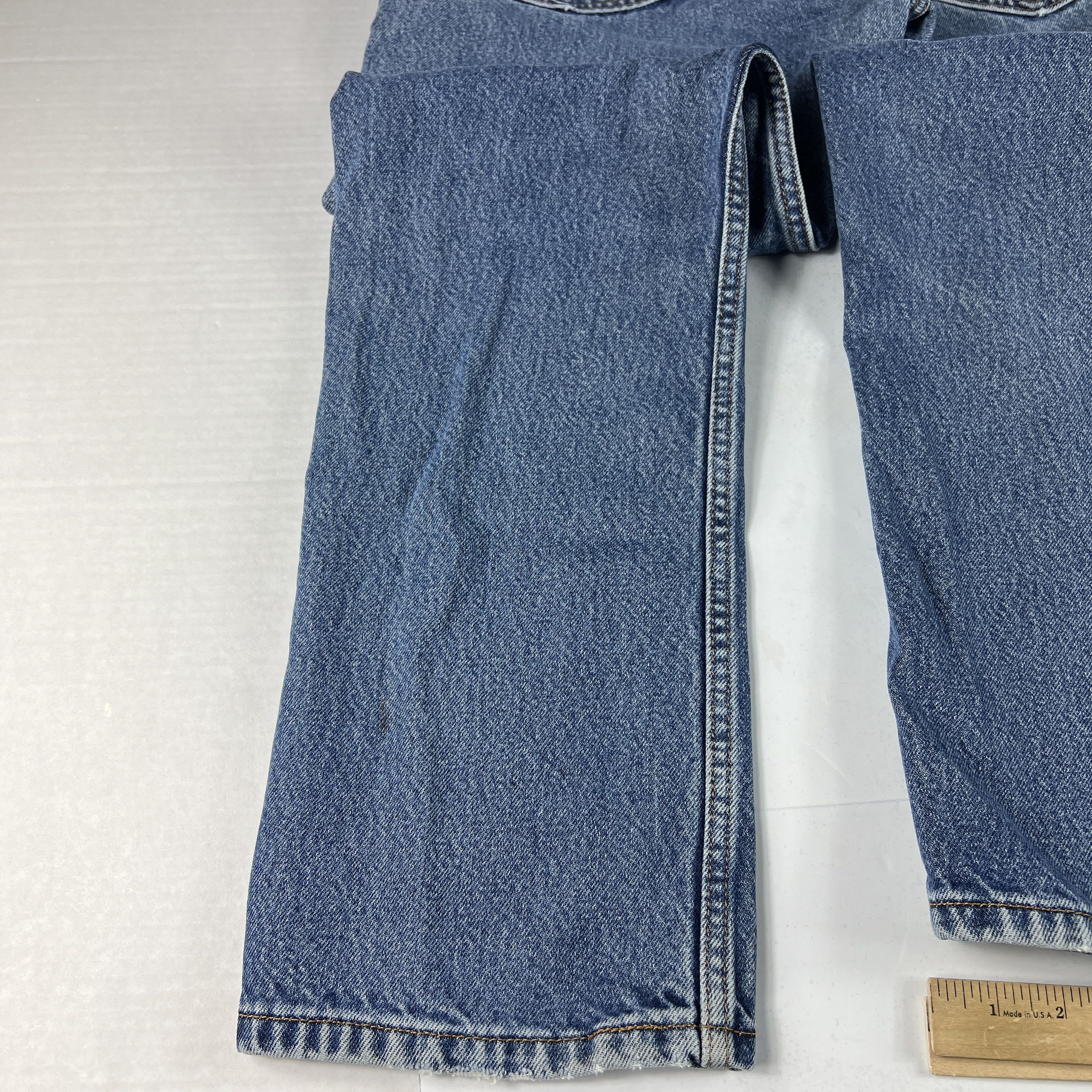 Levi's × Vintage Y2K Levi's Jean 505 Straight Blue Faded Grunge Cotton Denim Size US 33 - 19 Thumbnail