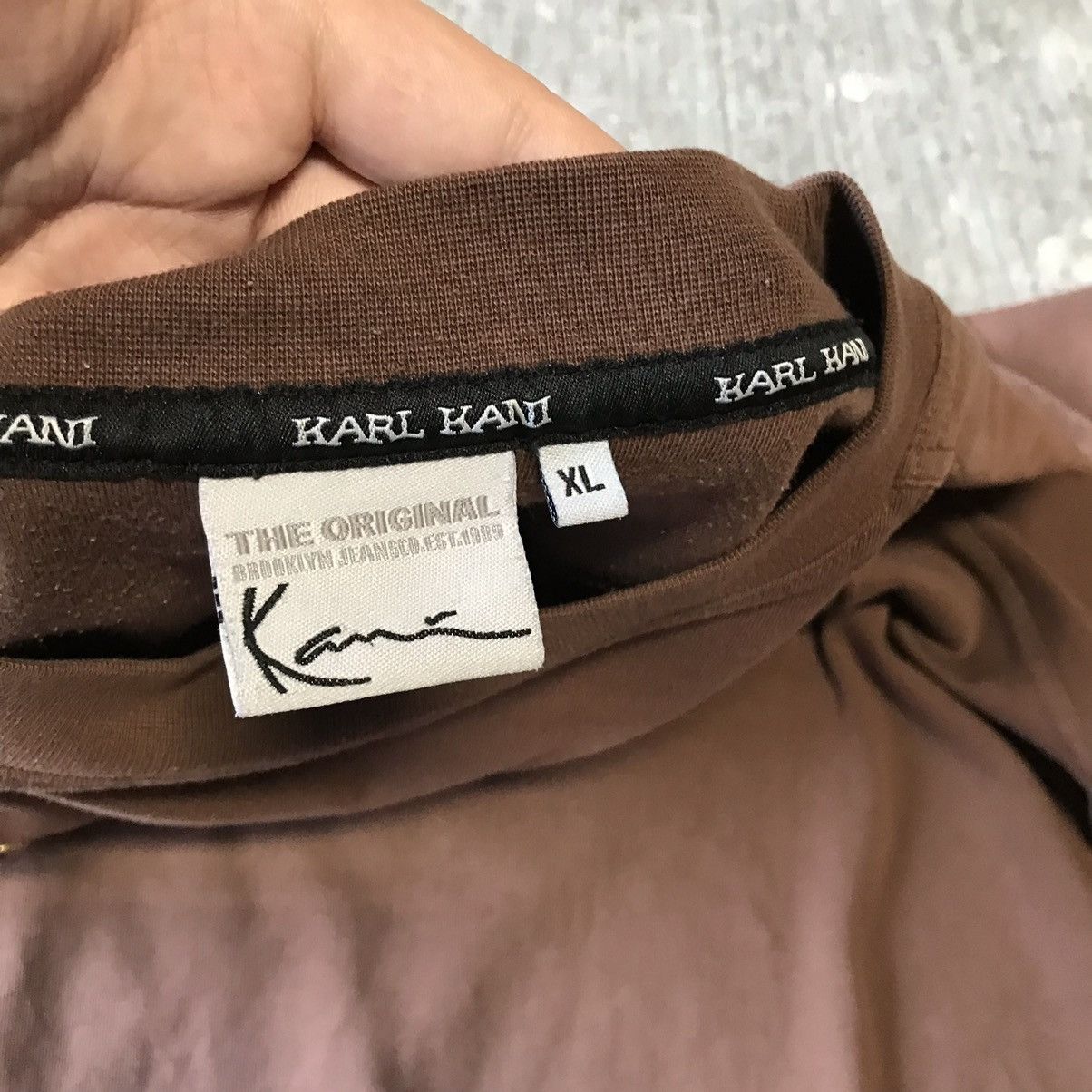 Karl Kani × Vintage Vintage Y2K Karl Kani Embroidered Logo T Shirt Size US XL / EU 56 / 4 - 6 Thumbnail