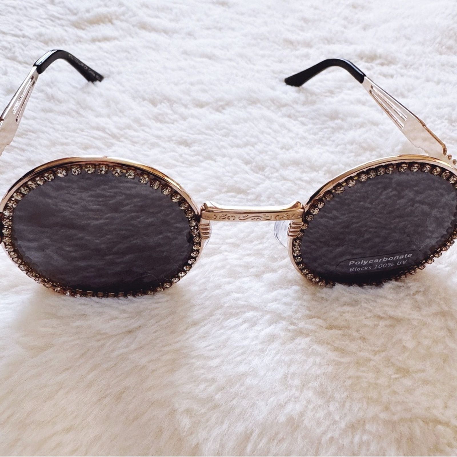 Other Kate Black Round Sunglasses Size ONE SIZE - 11 Thumbnail