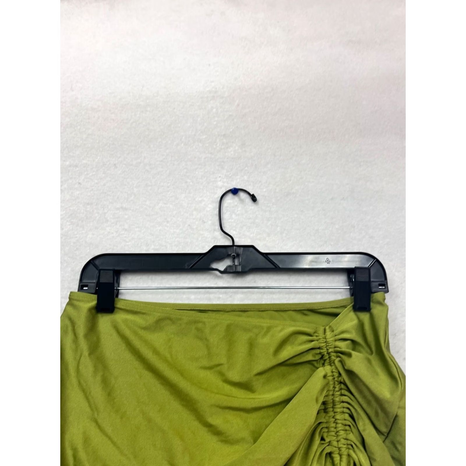 Olive White Fox Swim Cover Ruched Olive Green S/M Womens Size ONE SIZE - 6 Thumbnail