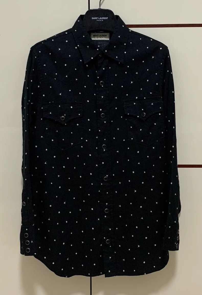 Saint Laurent Polka Dot Button Up Shirt - dmc