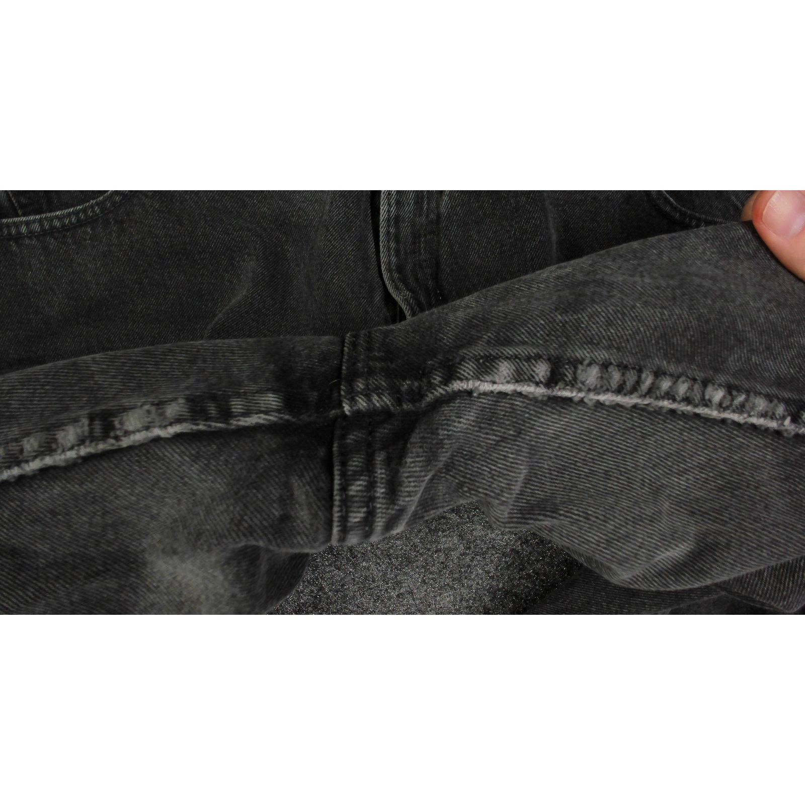 Levi's 1995 Made in USA Levis 551 Faded Black Tapered Jeans Womens Size 40" / US 18 - 10 Thumbnail