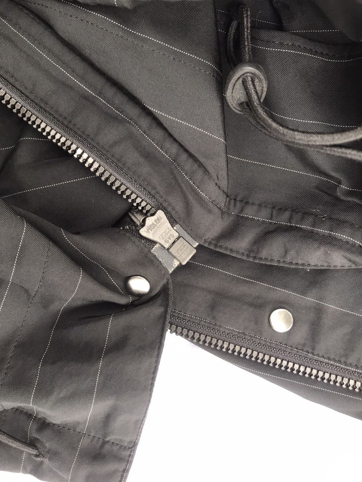 Comme Ca Ism × Designer × Japanese Brand Comme Ca Du Mode Japan Pinstripe Fleece Lined Zipper Coat Size M / US 6-8 / IT 42-44 - 8 Thumbnail
