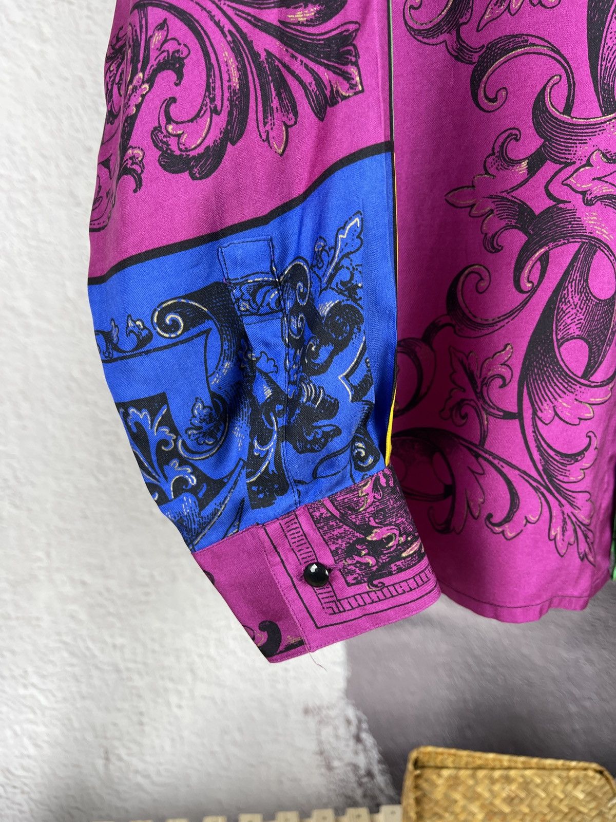 Versace Gianni Versace vintage 80s 90s colour block silk ls shirt Size US M / EU 48-50 / 2 - 15 Thumbnail
