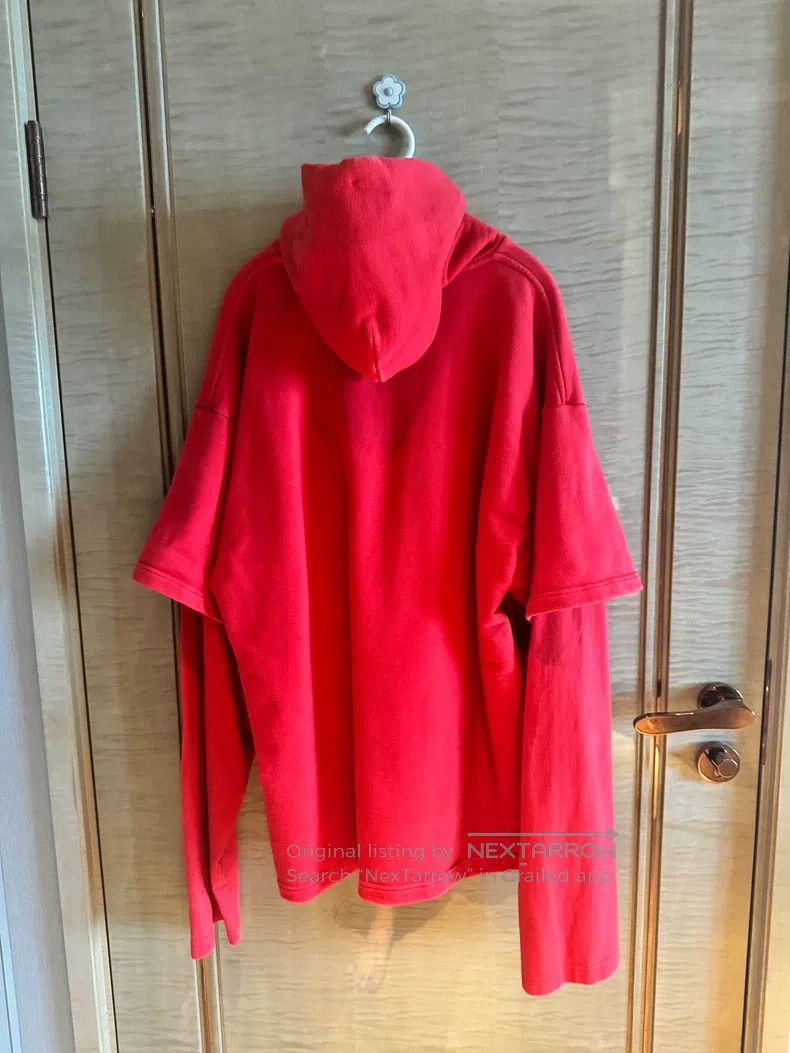 Vetements Vetements Red fake two-piece hoodie Size US M / EU 48-50 / 2 - 3 Thumbnail