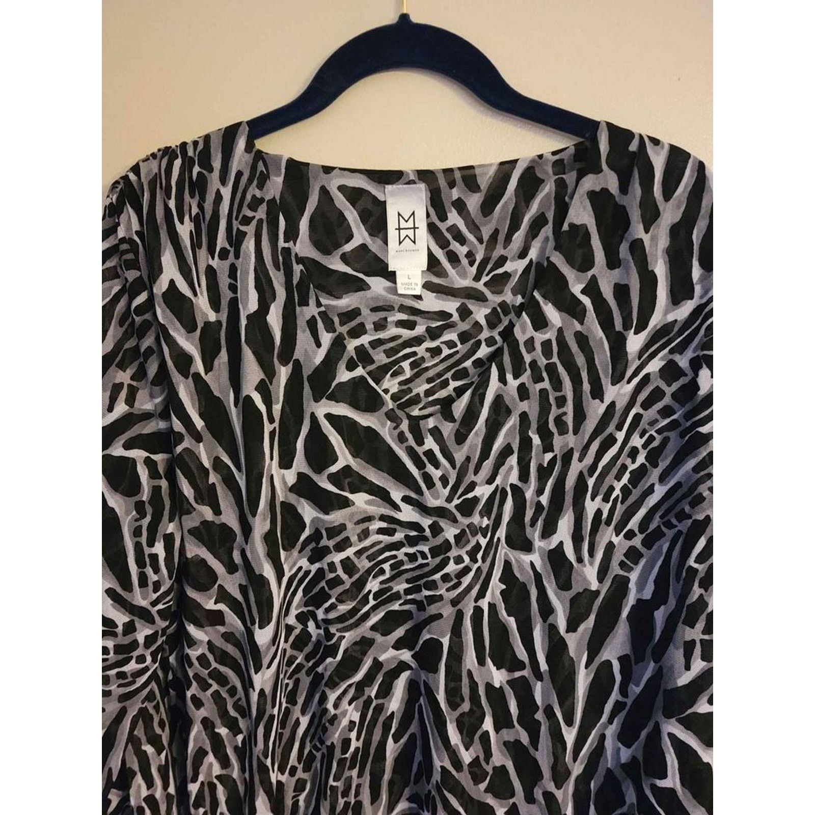 Unknown London Marc Bouwer Black/Gray Long Sleeve L Size L / US 10 / IT 46 - 2 Thumbnail
