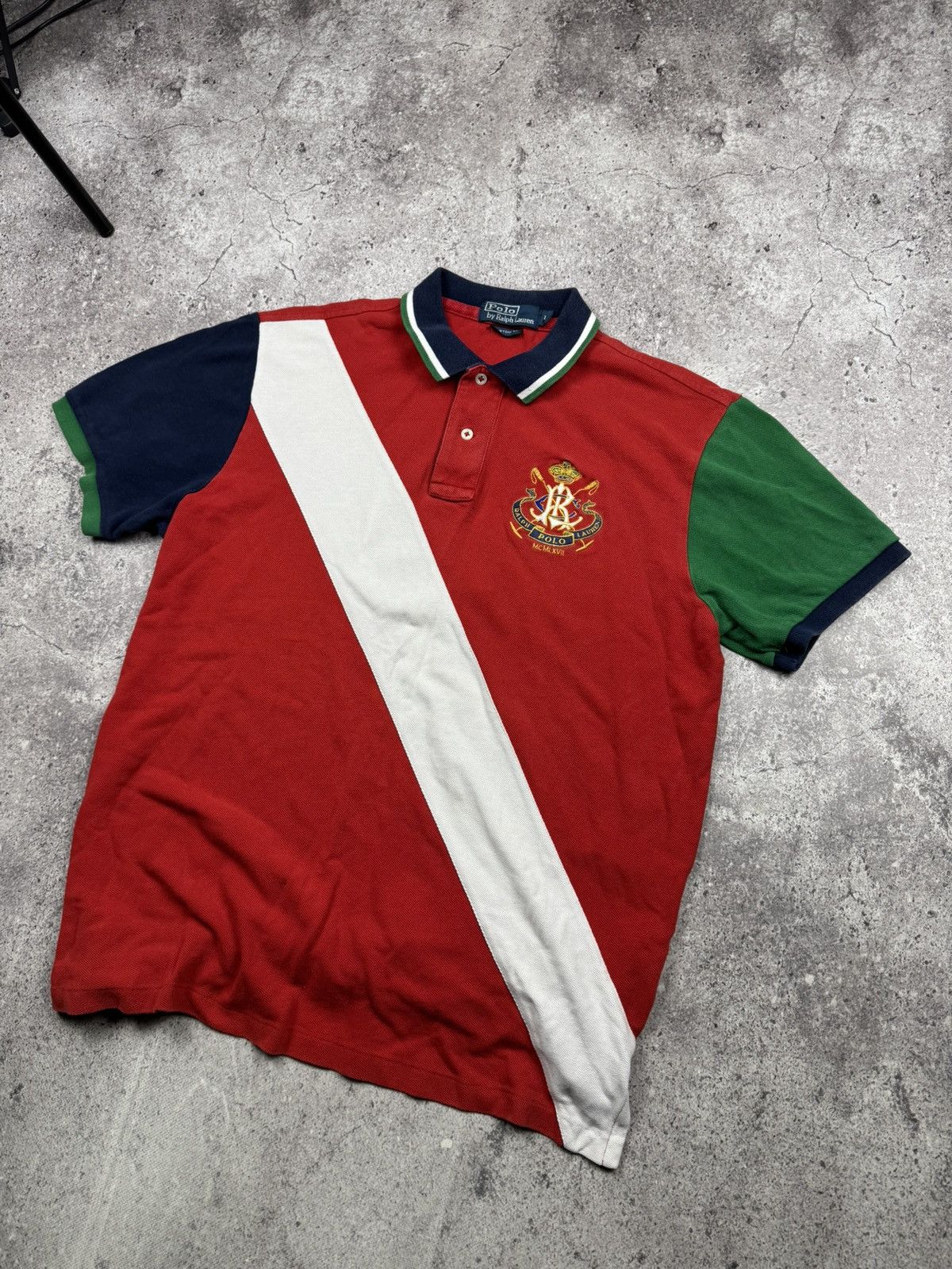 Polo Ralph Lauren Vintage Polo Ralph Lauren Y2K MCMLXVII Striped Rugby Polo Size US L / EU 52-54 / 3 - 4 Thumbnail