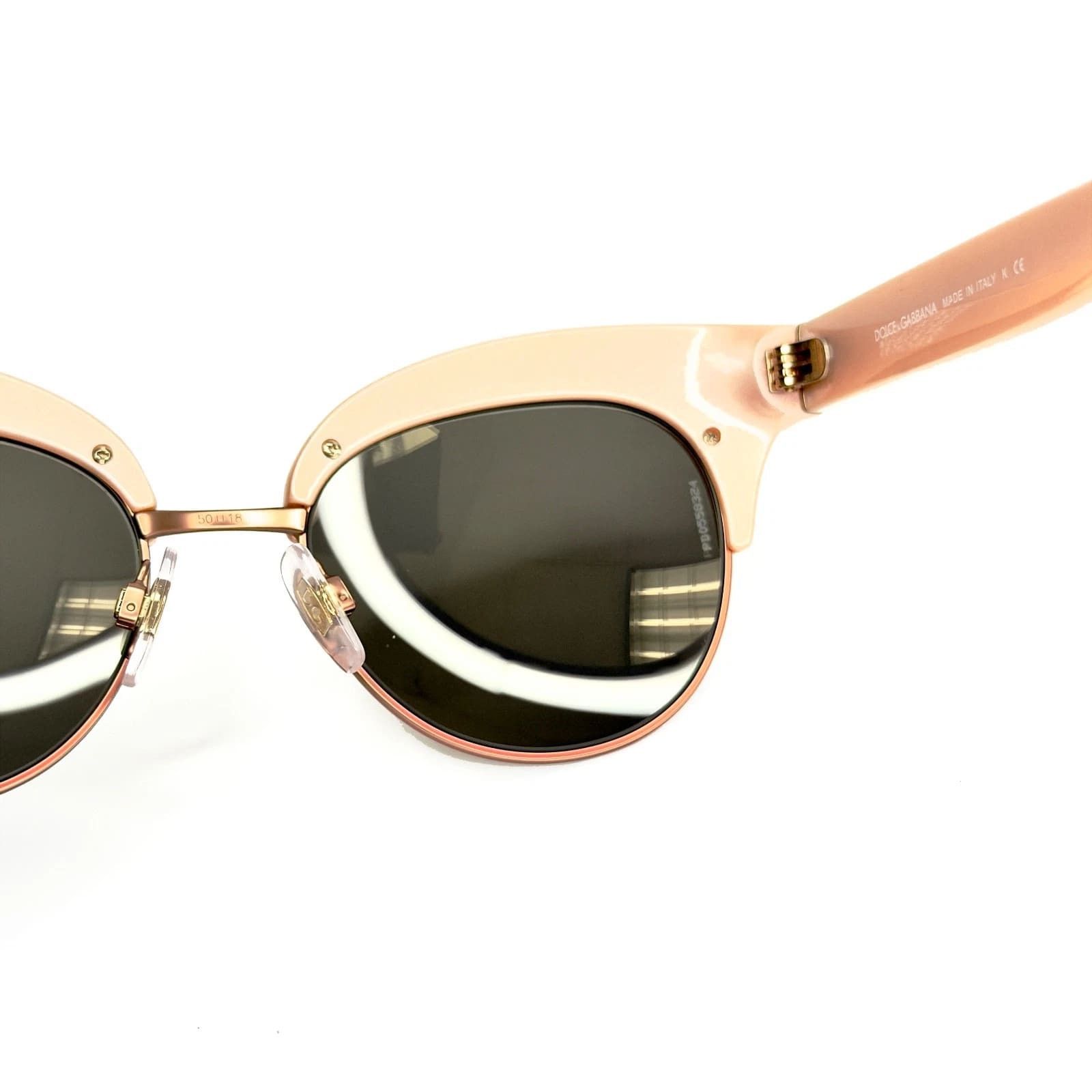 Dolce & Gabbana DOLCE & GABBANA DG6109 6109 Sequin Nude Mirrored Sunglasses Size ONE SIZE - 4 Thumbnail