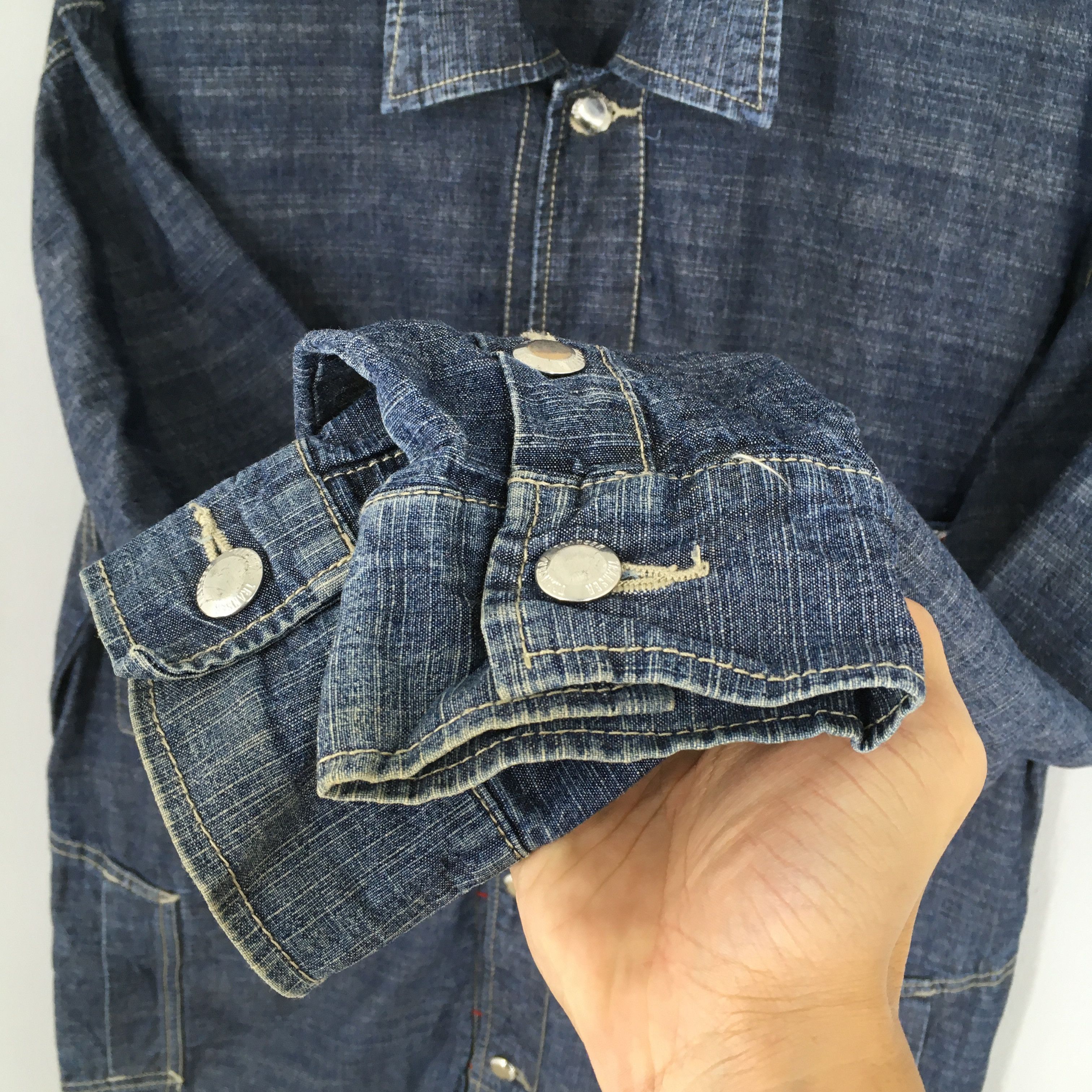 Vintage Vintage Transer Denim Workwear Union Made Jacket Medium Size US M / EU 48-50 / 2 - 5 Thumbnail