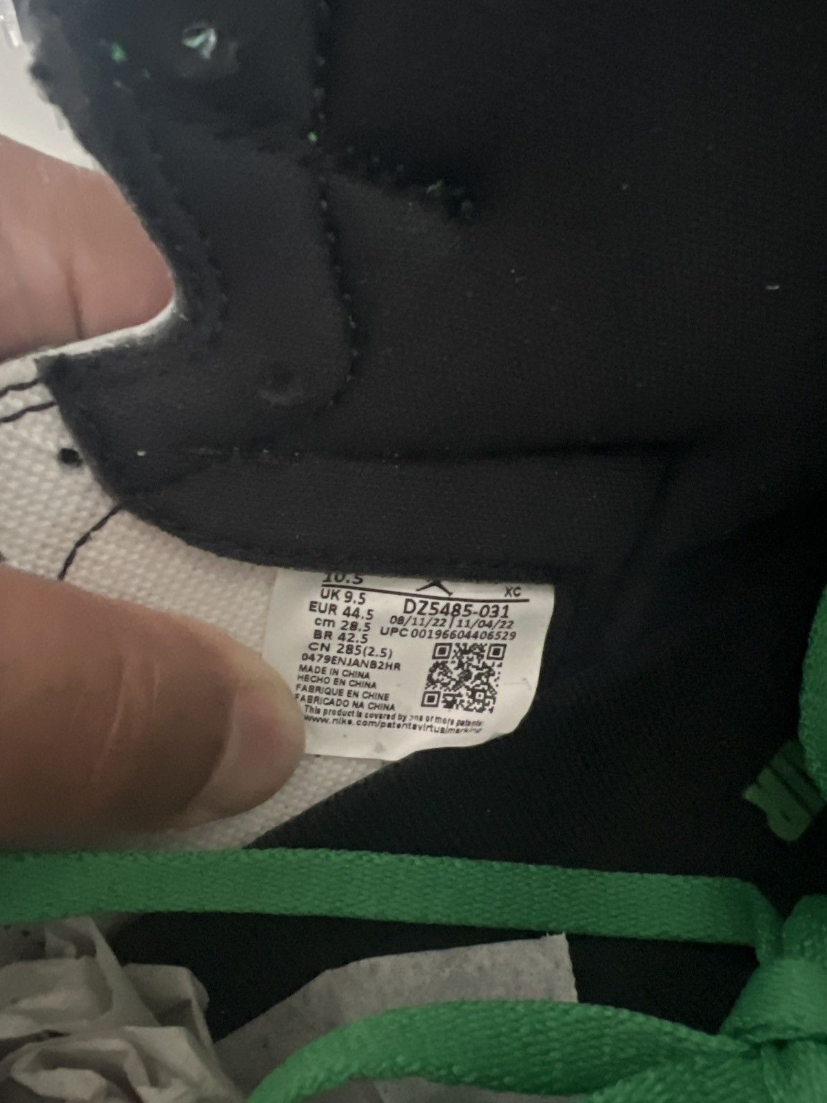 Jordan Brand × Nike Jordan 1 Celtic Colorway Size US 10.5 / EU 43-44 - 5 Thumbnail