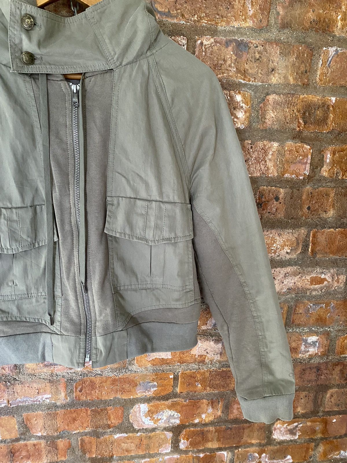 Diesel × If Six Was Nine × Japanese Brand 2000s Diesel crop bono hybrid hoodie Size US XS / EU 42 / 0 - 5 Thumbnail