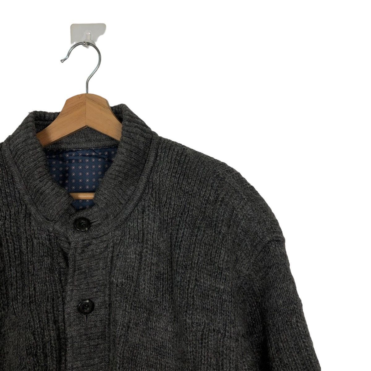 Issey Miyake VINTAGE HERRINGBONE WOOL BOMBER JACKET RAIKA ISSEY MIYAKE Size US L / EU 52-54 / 3 - 5 Thumbnail