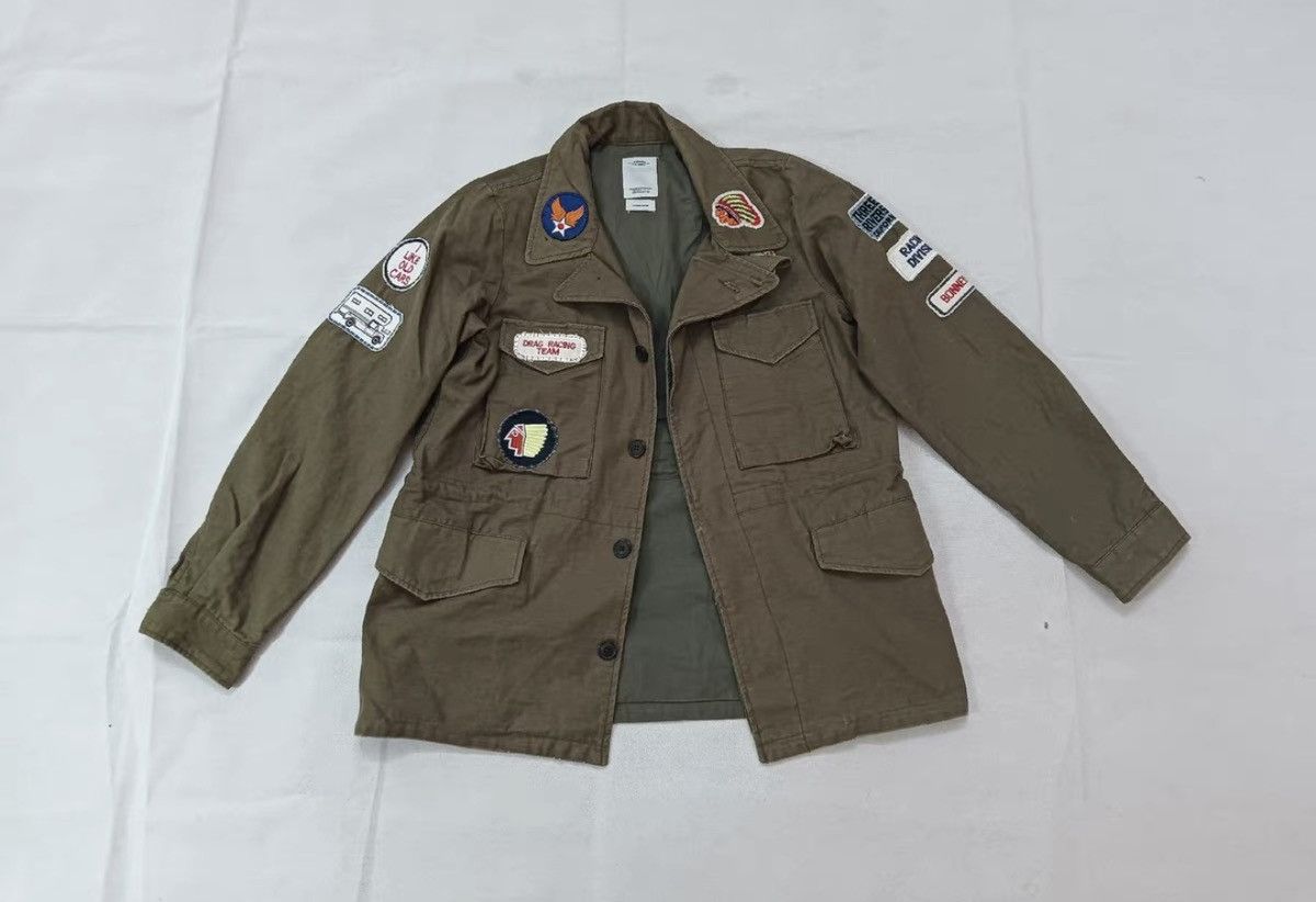 Visvim VISVIM ACHSE JKT PATCHES (DMGD CHINO), Appliqué Jacket Size US S / EU 44-46 / 1 - 5 Thumbnail