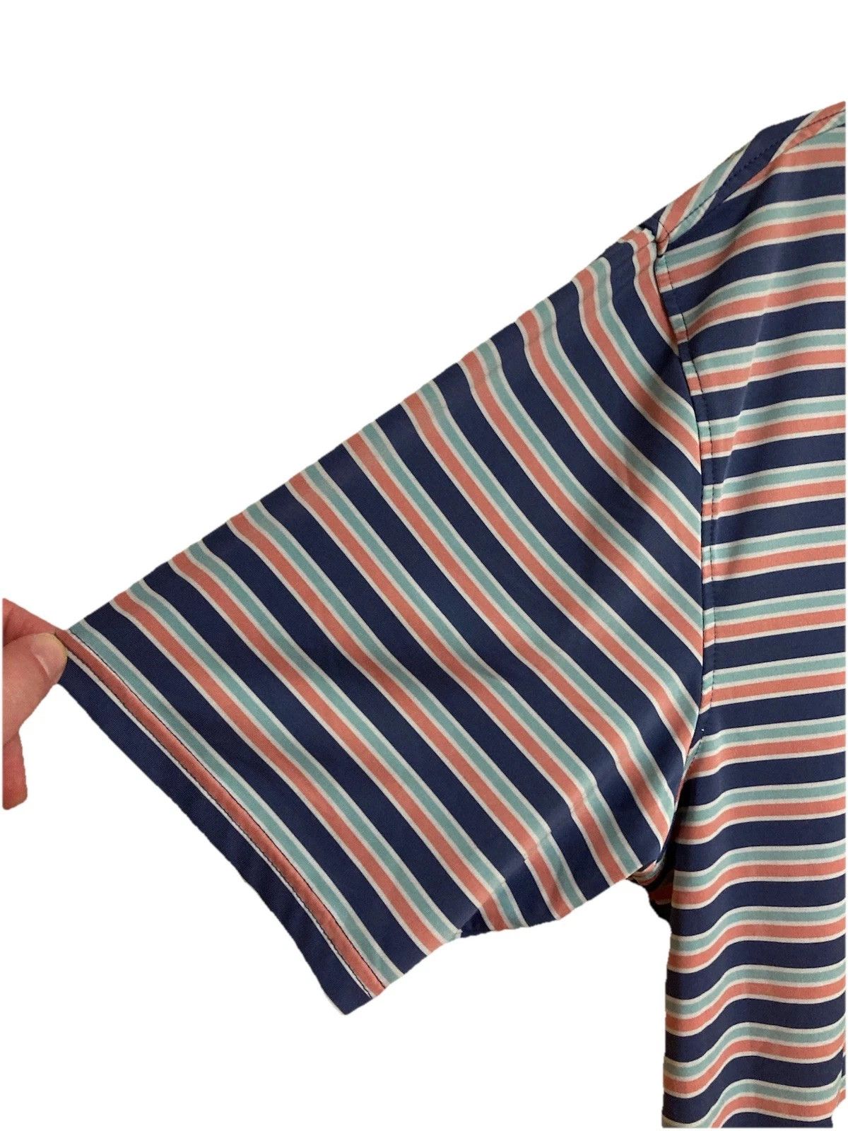 Southern Marsh Southern Marsh Short Sleeve Polo Performance Striped Sz XL Size US XL / EU 56 / 4 - 7 Thumbnail