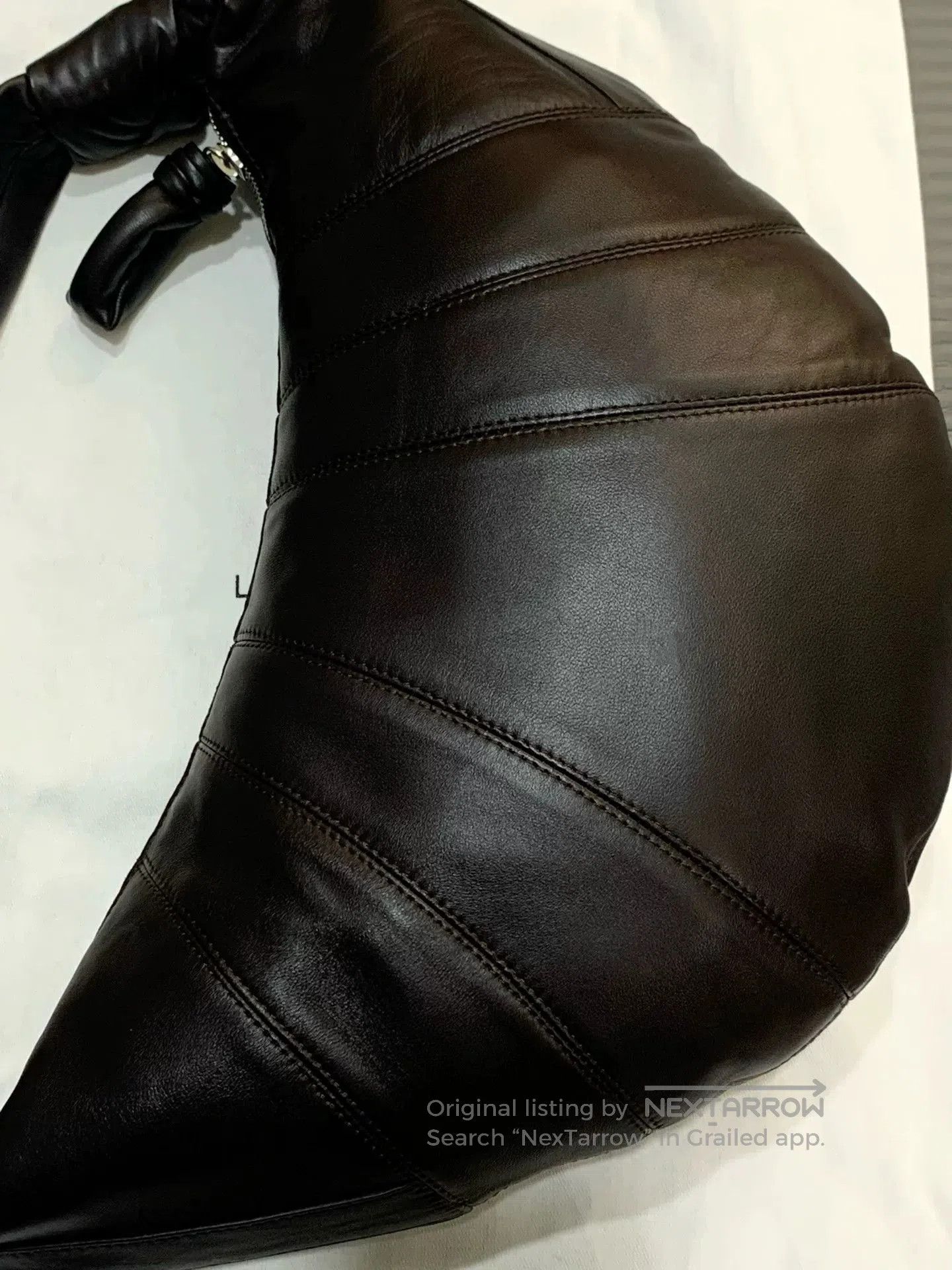 Lemaire Lemaire 25FW Large Dark Chocolate Hobo. Size ONE SIZE - 6 Thumbnail