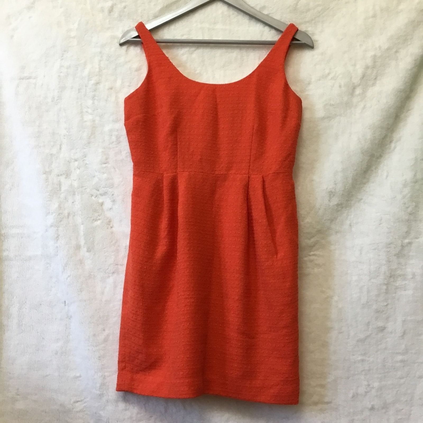 Ann Taylor Ann Taylor Orange Sleeveless Sheath Dress Size S / US 4 / IT 40 - 1 Thumbnail