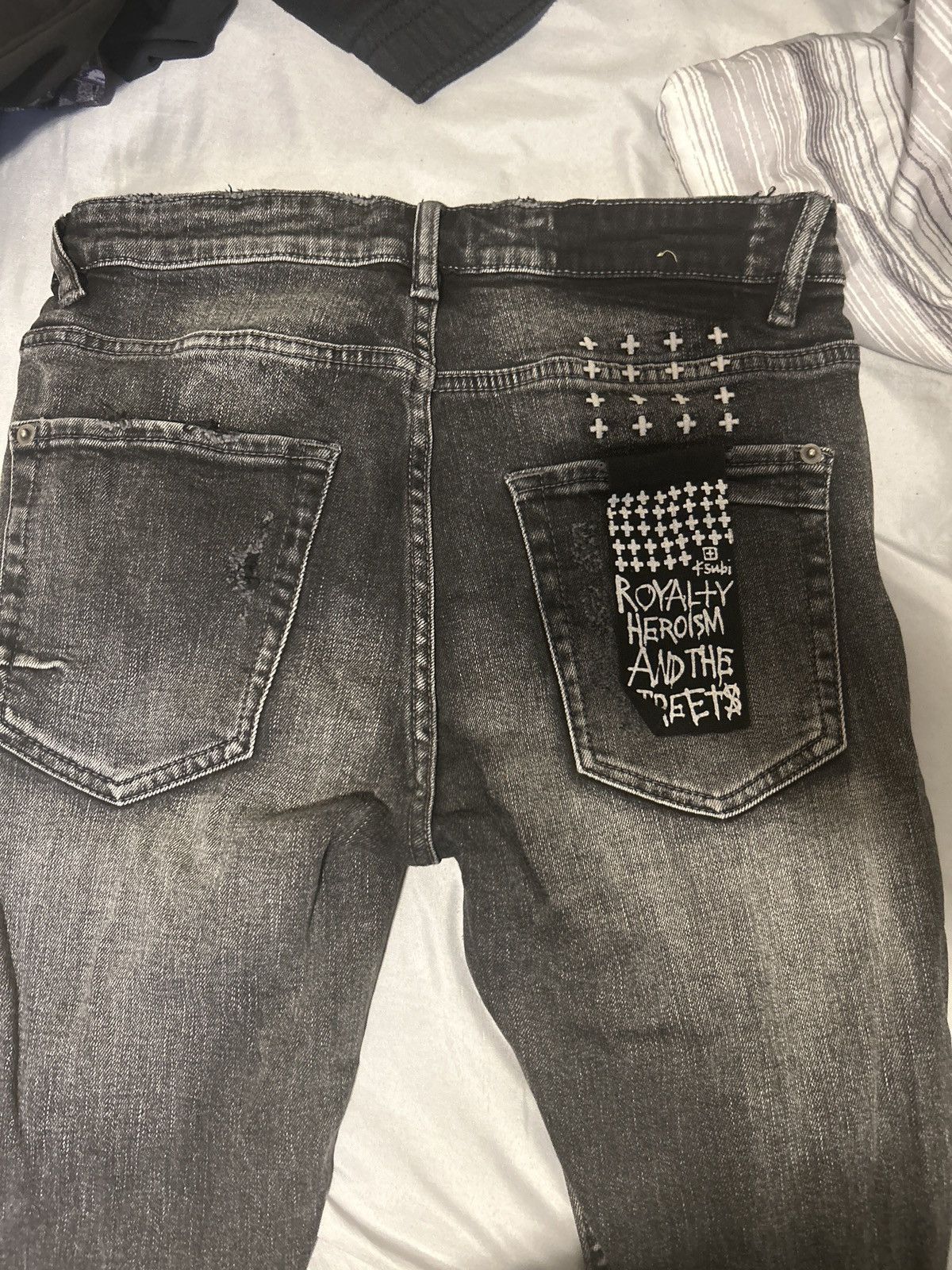 image of Ksubi Jeans in Black/Grey/White, Men's (Size 30)