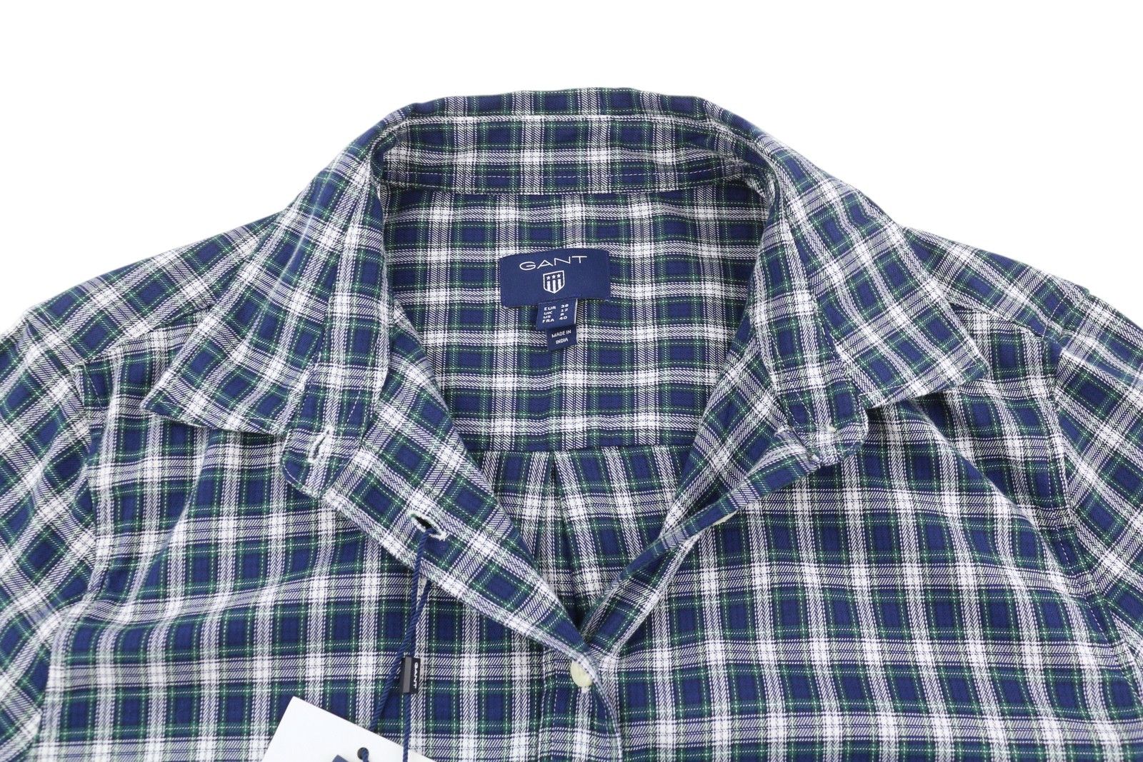 Gant FLANNEL EU38 Plaid Pattern Button-Up Spread Shirt 84929 Size M / US 6-8 / IT 42-44 - 4 Thumbnail