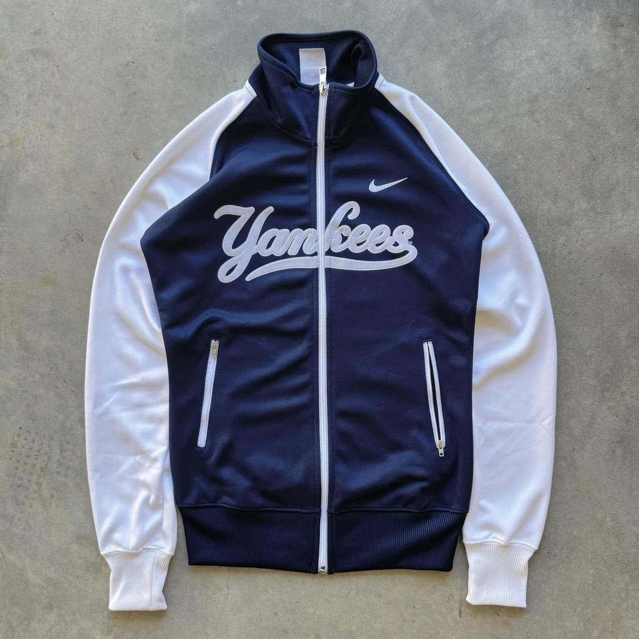 MLB × Nike × Vintage Vintage Y2K Style Nike Full Zip Yankee Sweatshirt Size US S / EU 44-46 / 1 - 1 Thumbnail