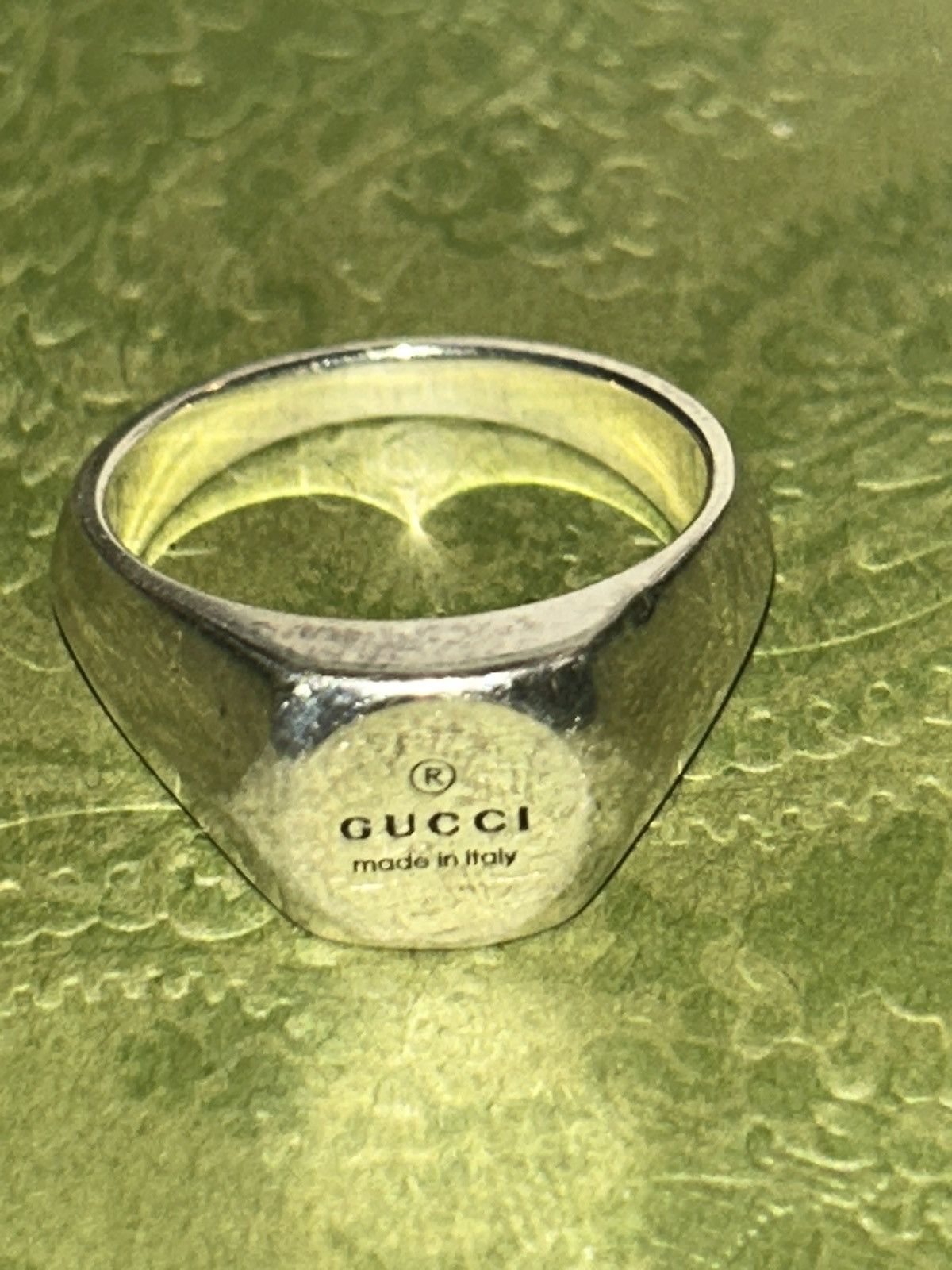 Gucci Gucci Trademark 10mm Silver 925 Ring Unisex 779162 Size ONE SIZE - 7 Thumbnail
