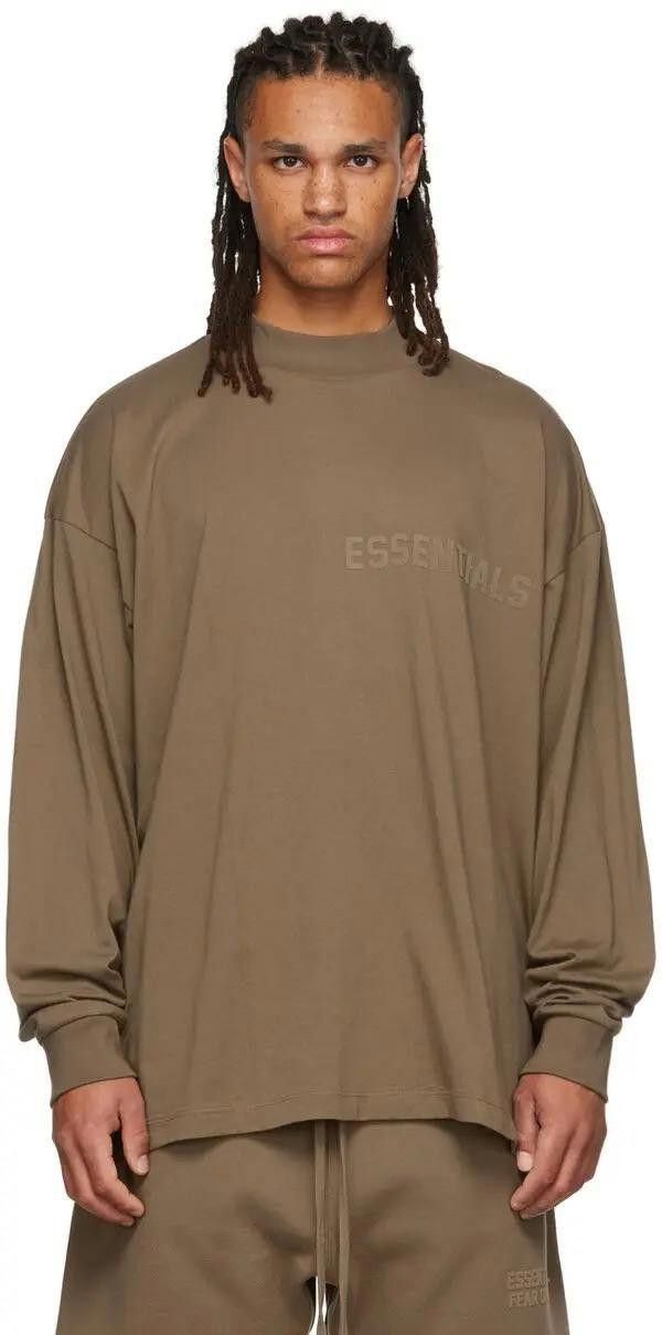 Fear of God Fear of God Essentials LS Tee Wood Size Medium Size US M / EU 48-50 / 2 - 4 Thumbnail