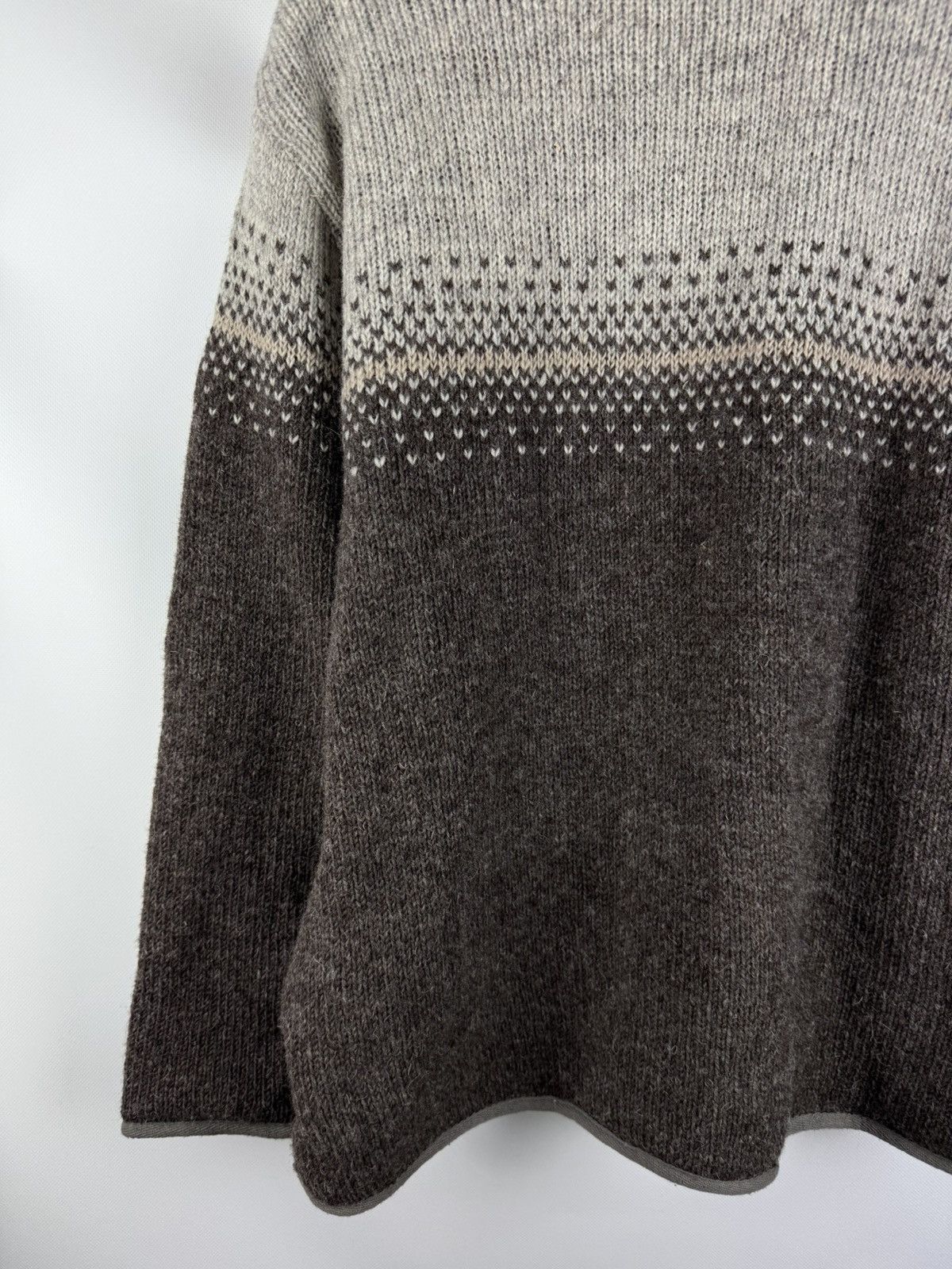 Other Pachamama 1/4 Zip Heavy Hand Knitted Wool Sweater Pullover Size US M / EU 48-50 / 2 - 22 Thumbnail