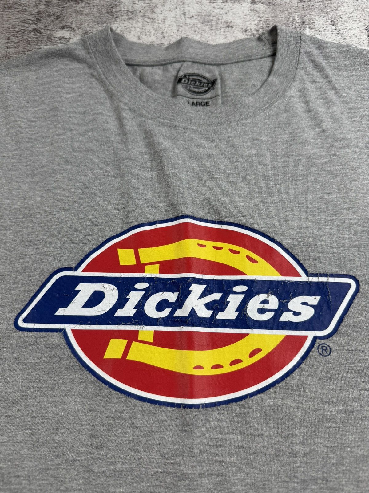 Dickies Vintage 90S Dickies Large Skate Rap Gray Merch Jersey Hip Hop USA Tee T Shirt Size US L / EU 52-54 / 3 - 8 Thumbnail