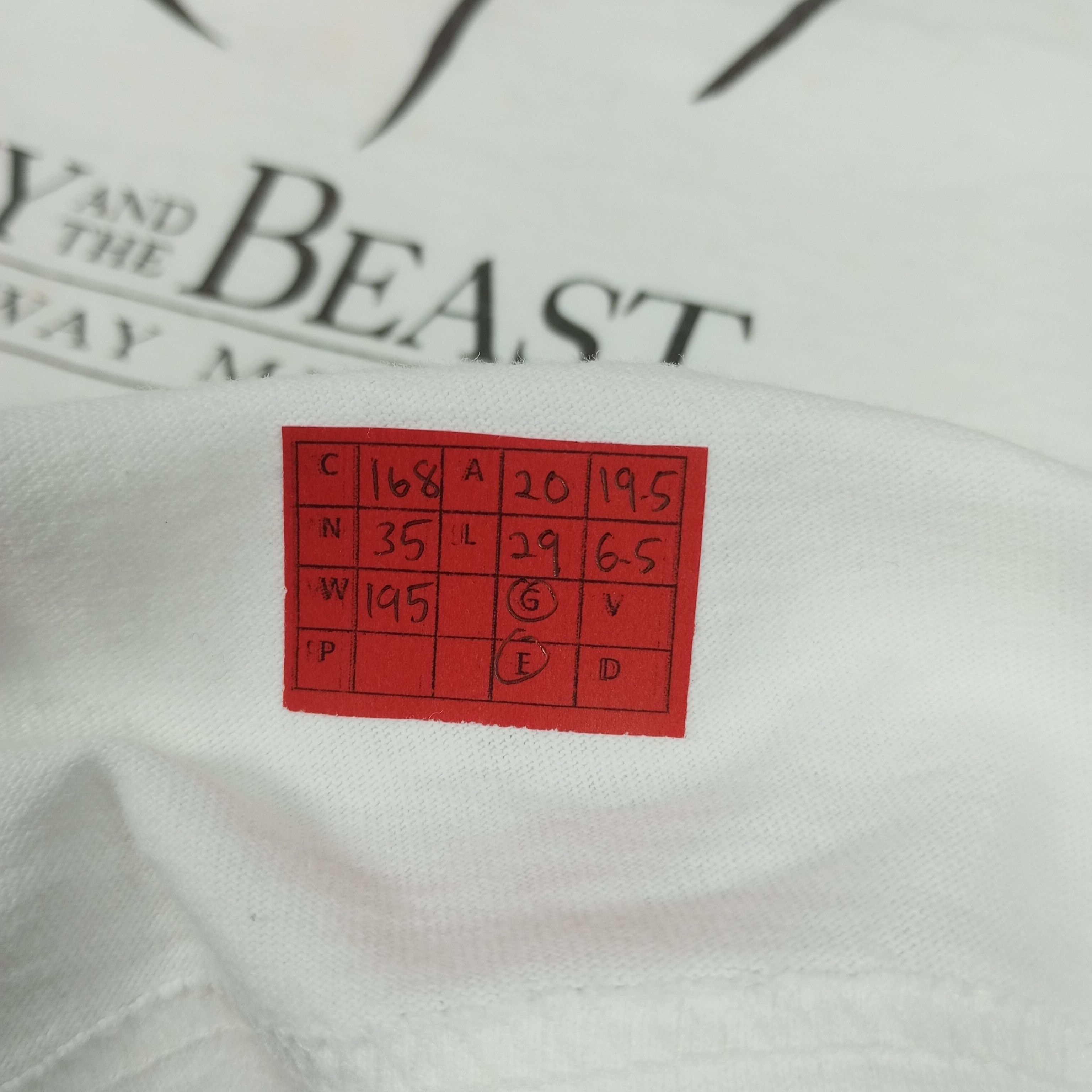 Disney × Vintage Beauty And The Beast Disney Movie Tshirt Promo Style Size US M / EU 48-50 / 2 - 13 Thumbnail