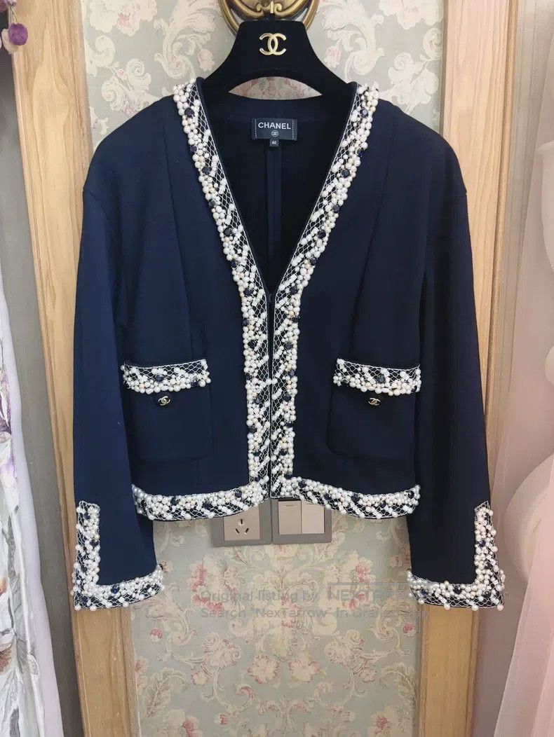Chanel Chanel Handicraft workshop studded beaded coat Size S / US 4 / IT 40 - 1 Thumbnail