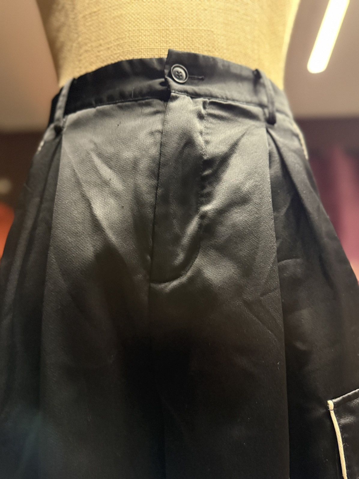 Other Sleek Satin Utility Pants with Contrast Trim Size US 30 / EU 46 - 3 Thumbnail