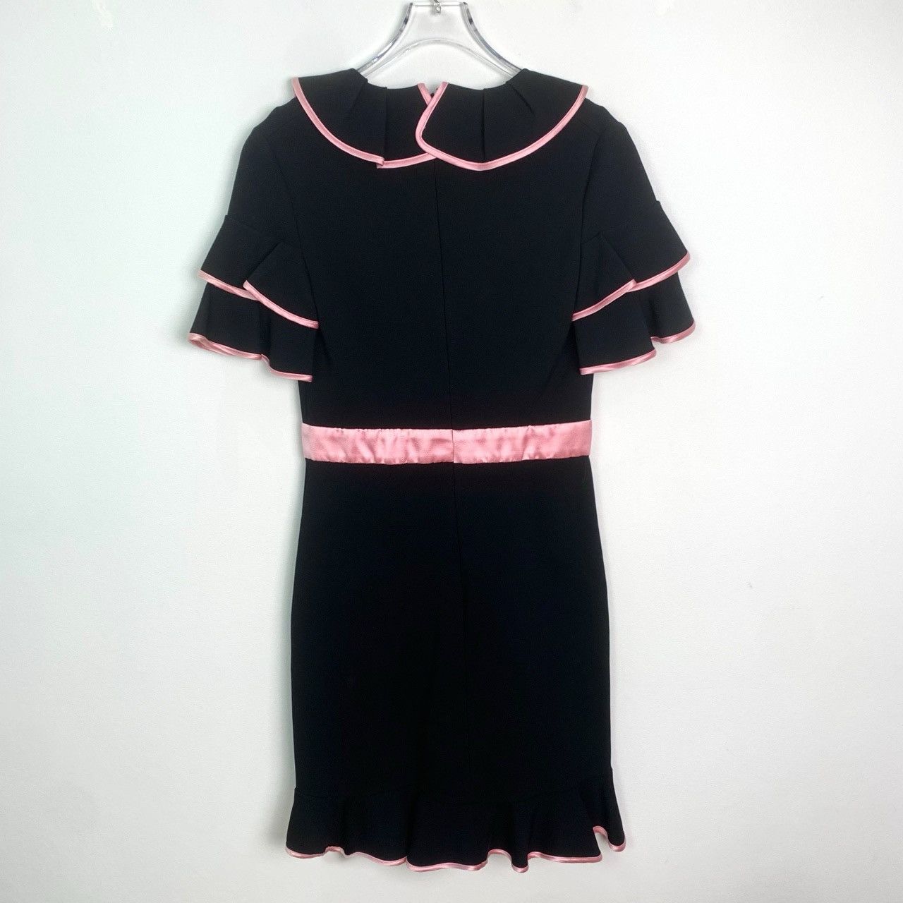 Gucci Gucci Black V-neck Short Sleeve Dress K26WX Size M / US 6-8 / IT 42-44 - 2 Thumbnail