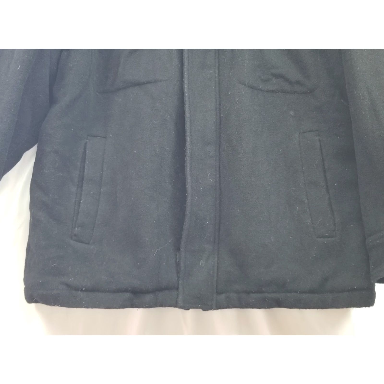 Andrew Marc ANDREW MARC New York Wool Coat Jacket Mens M Black Sherpa Lining Zip Coat Size US M / EU 48-50 / 2 - 4 Thumbnail