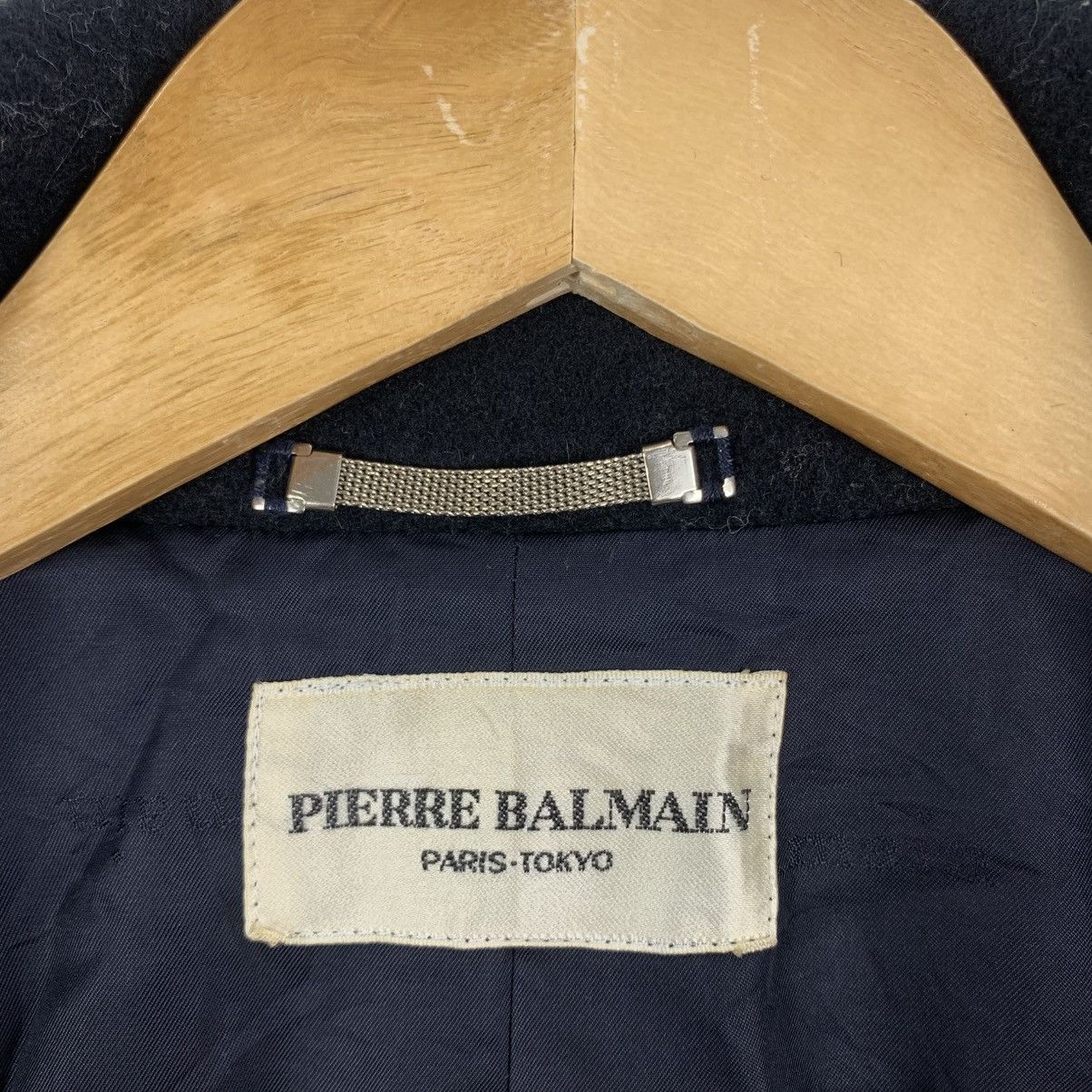 Pierre Balmain Vintage PIERRE BALMAIN Paris Tokyo Plain Wool Long Coat Size US L / EU 52-54 / 3 - 7 Thumbnail