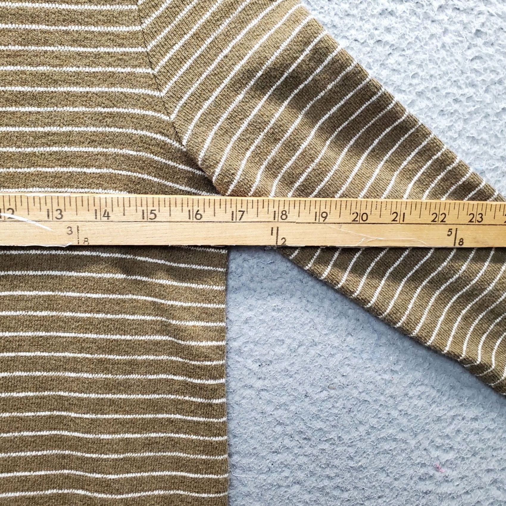 J. Jill J. Jill Tunic Top Womens XS Mult striped Knit Long Sleeve Round Neck Slit Blouse Size XS / US 0-2 / IT 36-38 - 4 Thumbnail