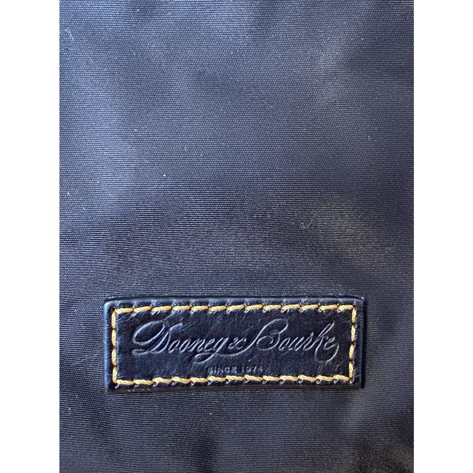Dooney & Bourke Dooney & Bourke Blk Nylon Drawstring Backpack Leather Trim Size ONE SIZE - 5 Thumbnail