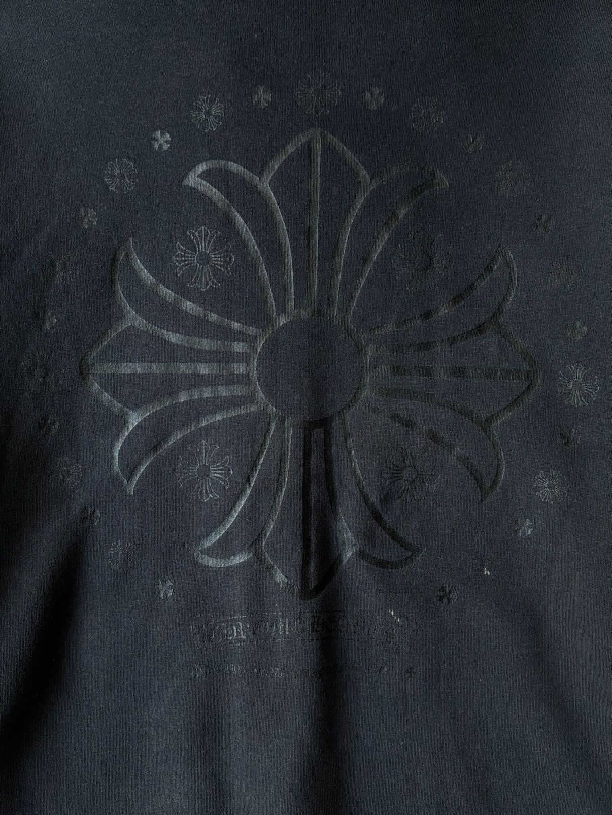 Chrome Hearts 2000s Chrome Hearts - Tonal Cross Thermal Zip Hoodie Size US M / EU 48-50 / 2 - 3 Thumbnail