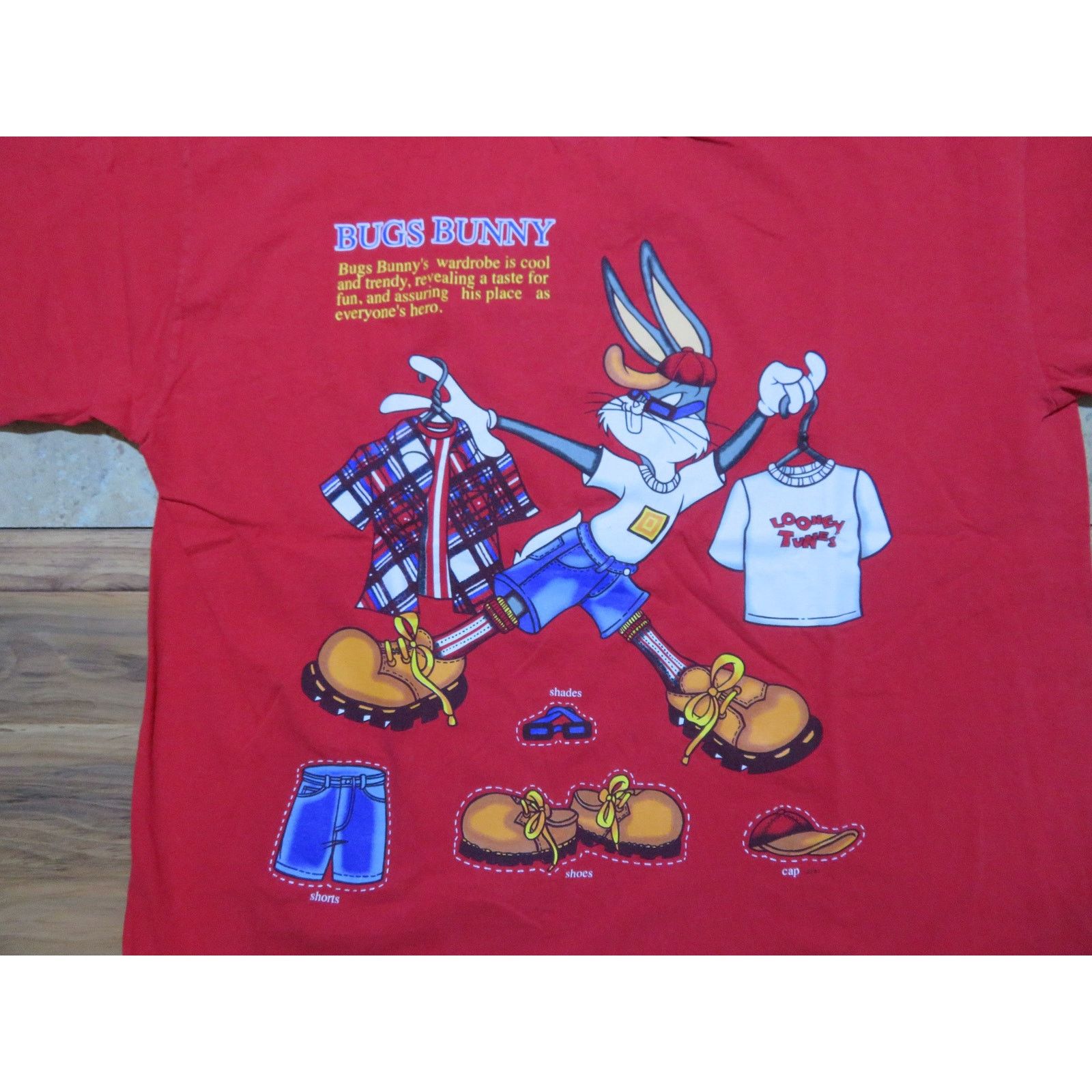 Other Bugs Bunny Jerry Leigh T-Shirt Red Sz 2XL 1990s Size US XXL / EU 58 / 5 - 2 Thumbnail